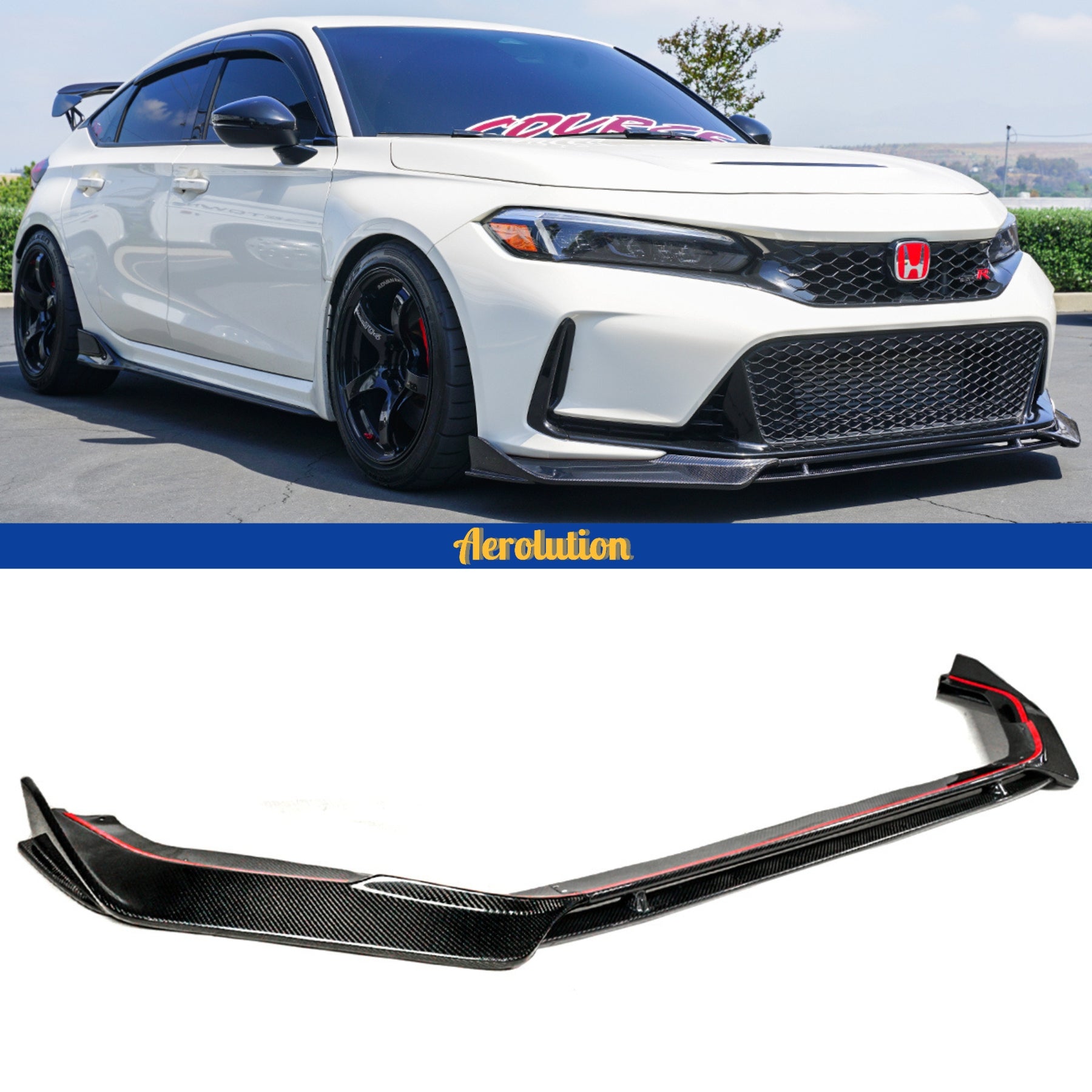 2023-2025 Honda Civic Type-R FL5 Carbon Fiber V2 Front Lip