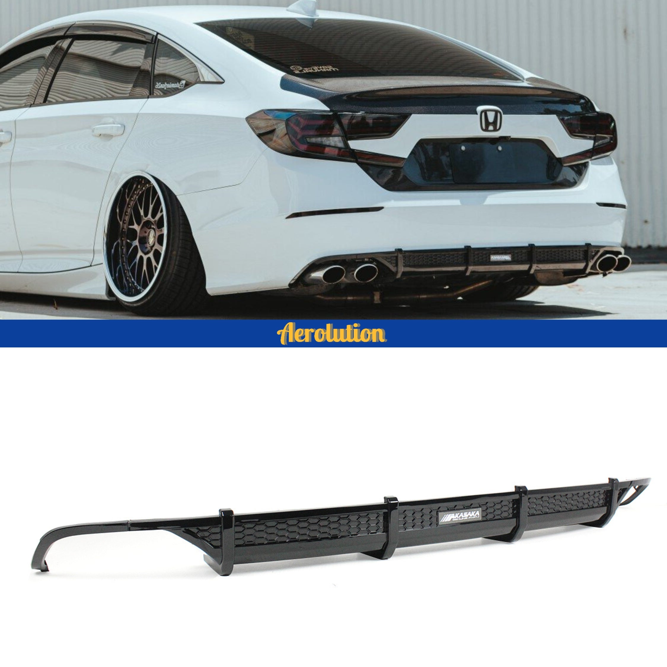 2018-2022 10th Gen Honda Accord AKASAKA Rear Valence Diffuser