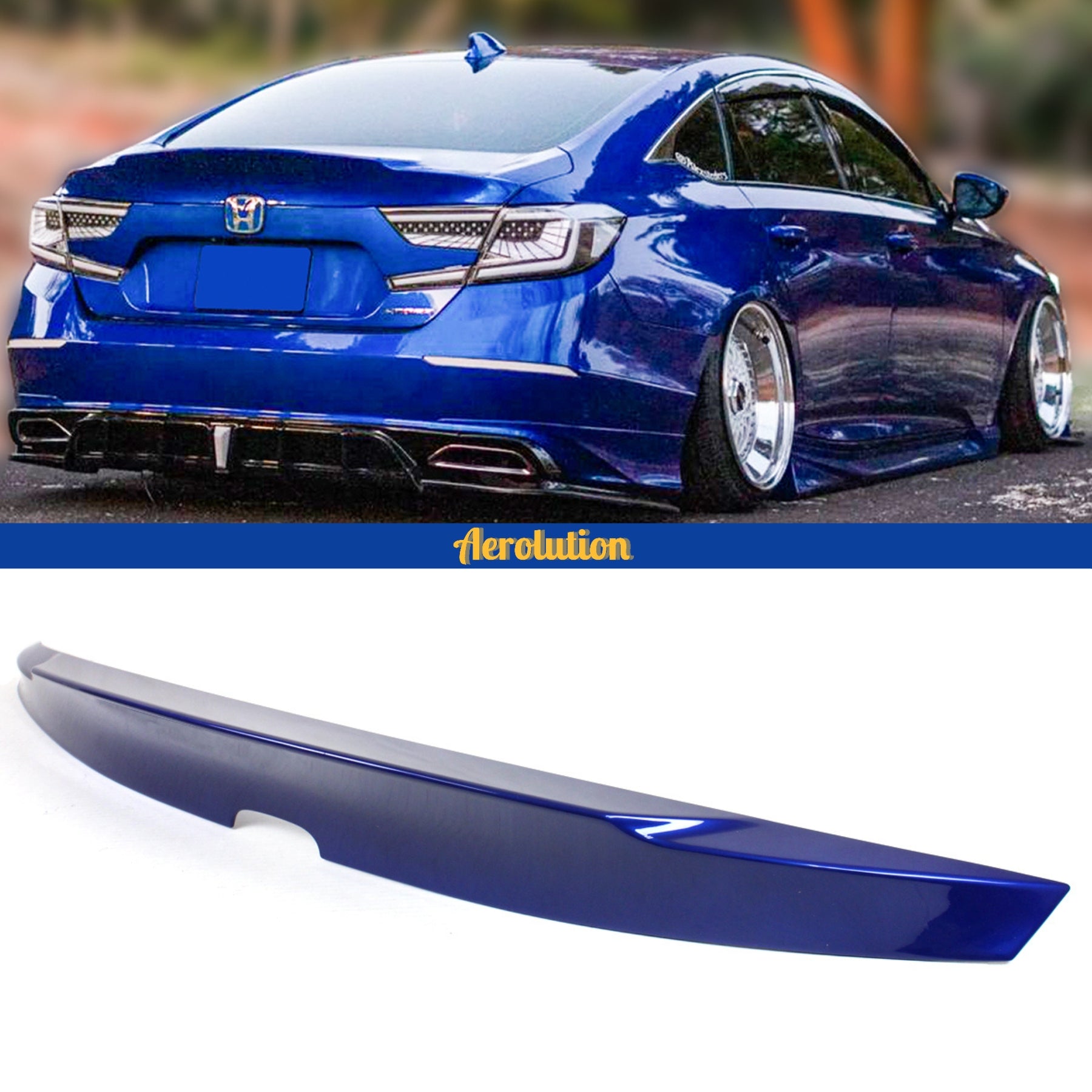 エアロスポーク 2018-2022 Honda Accord MCX Designed High Kick Trunk Spoiler