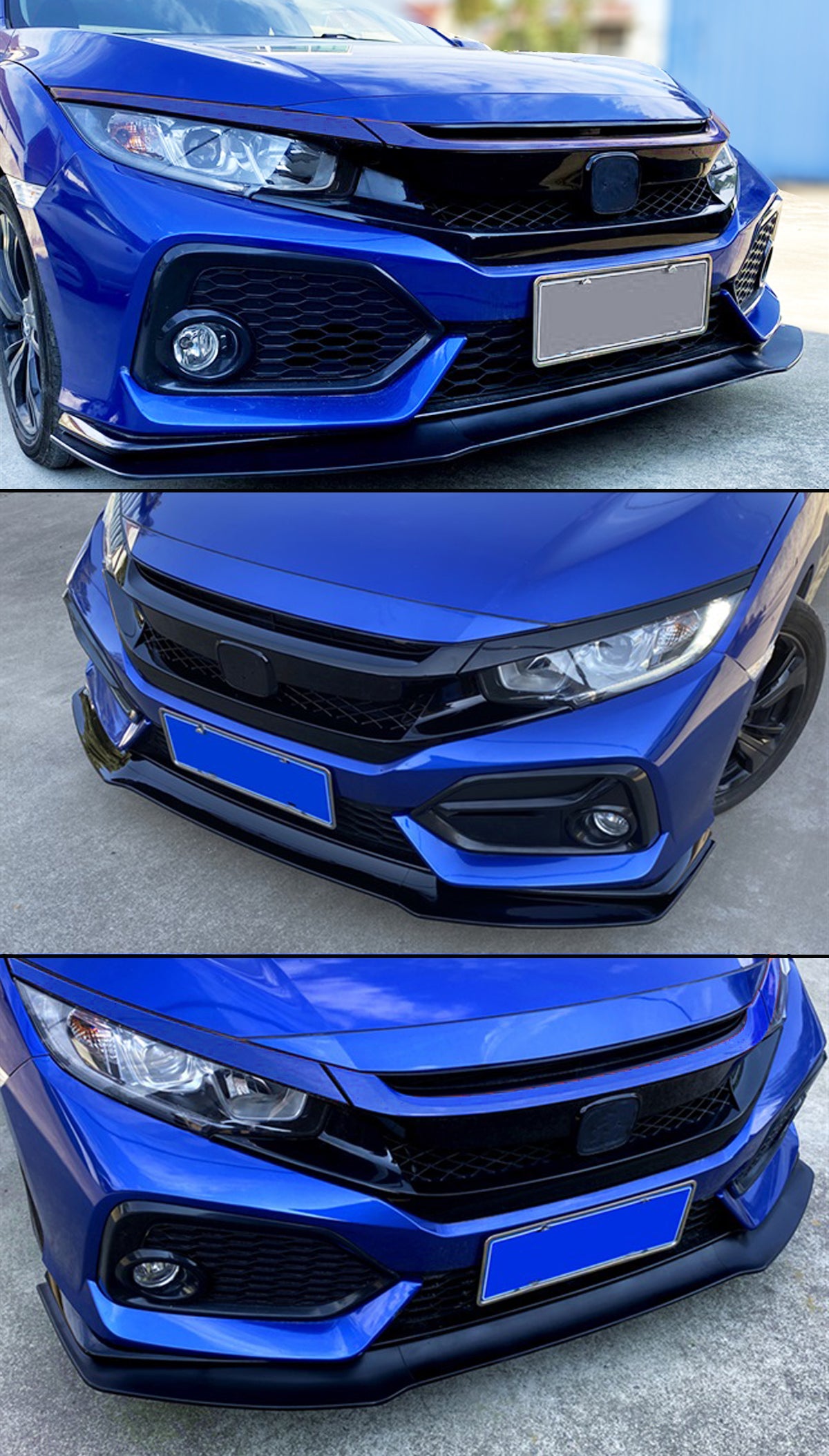 AeroLution JDM style Front lip For 2016-2021 Honda Civic