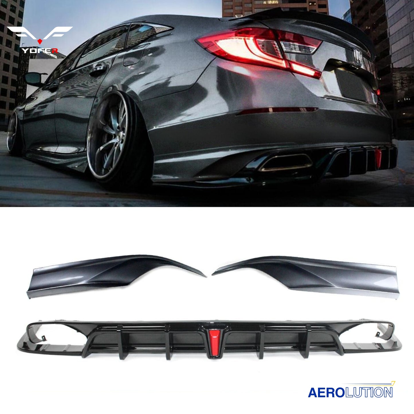 Yofer Design Rear Valence Diffuser [ACCORD 2018-2022]