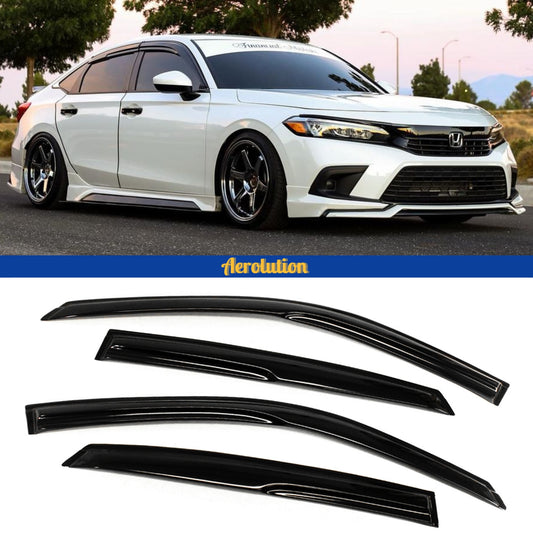 Mugen Style Window Visor Rain Guard [CIVIC 11TH]