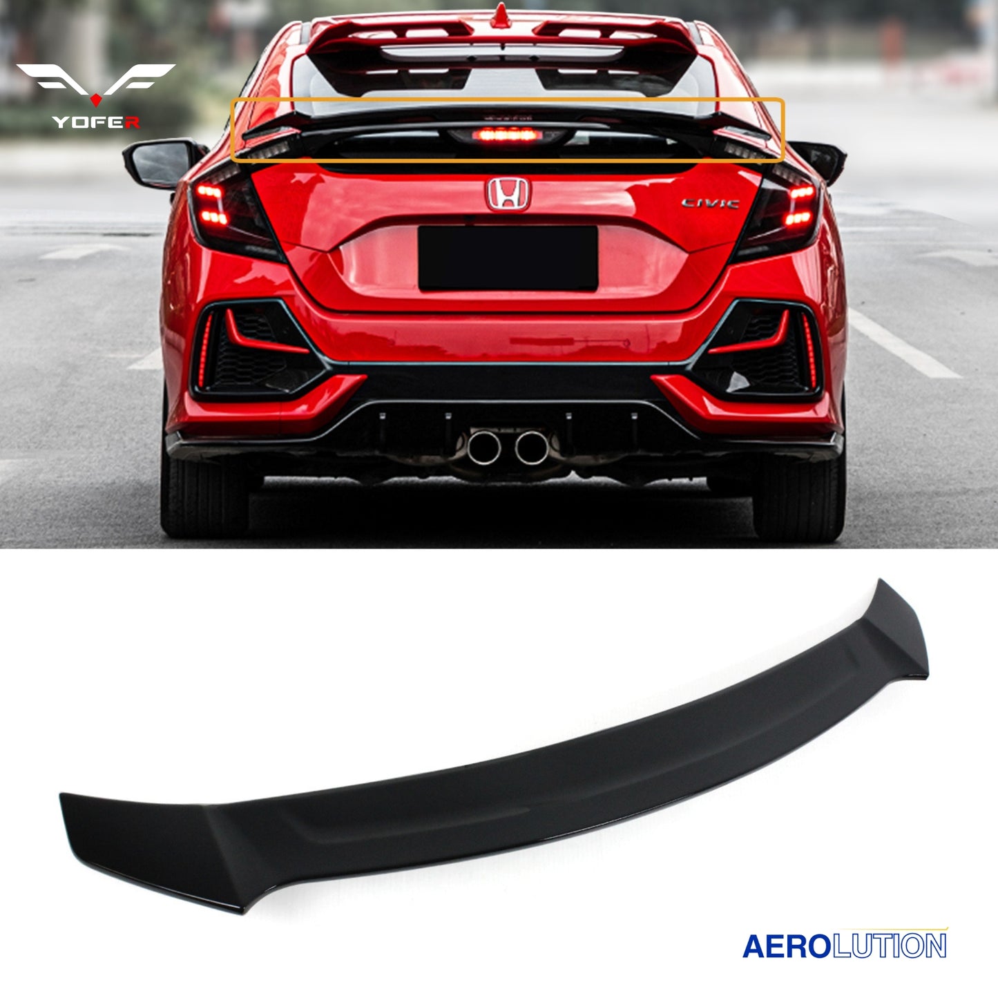 Yofer Design Sport Trunk Spoiler [CIVIC 2016-2021]