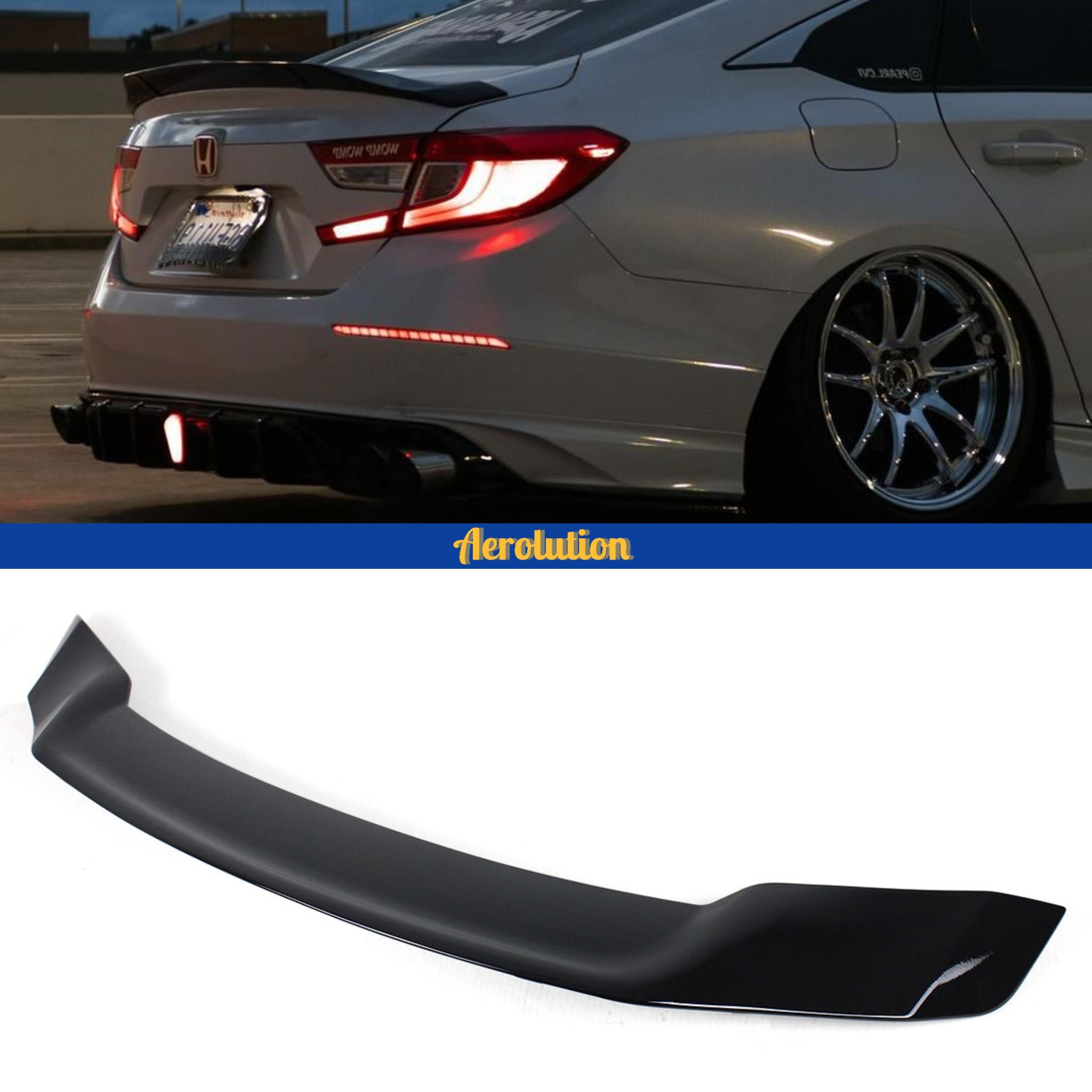 2018-2022 Honda Accord Rear Trunk Spoiler JDM V2 High Kick Duckbill ...