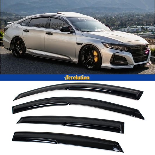 Mugen Style Window Visor Rain Guard [ACCORD 2018-2022]