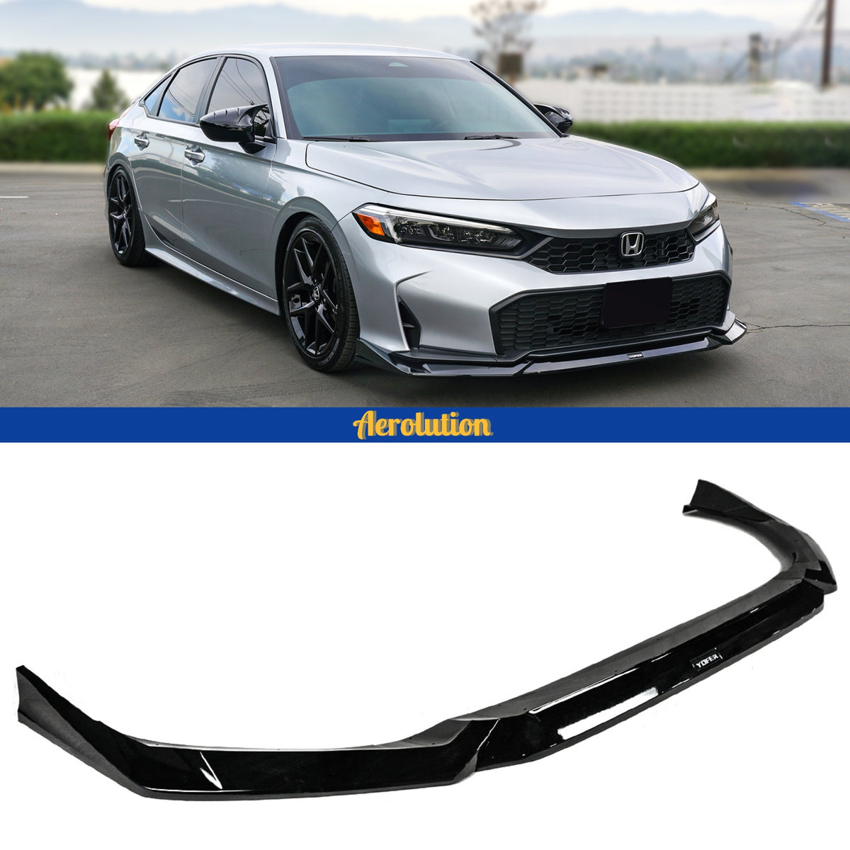 Yofer Emblems 2025+ Honda Civic Yofer Front Lip - AeroLution – Aerolution Motorsports