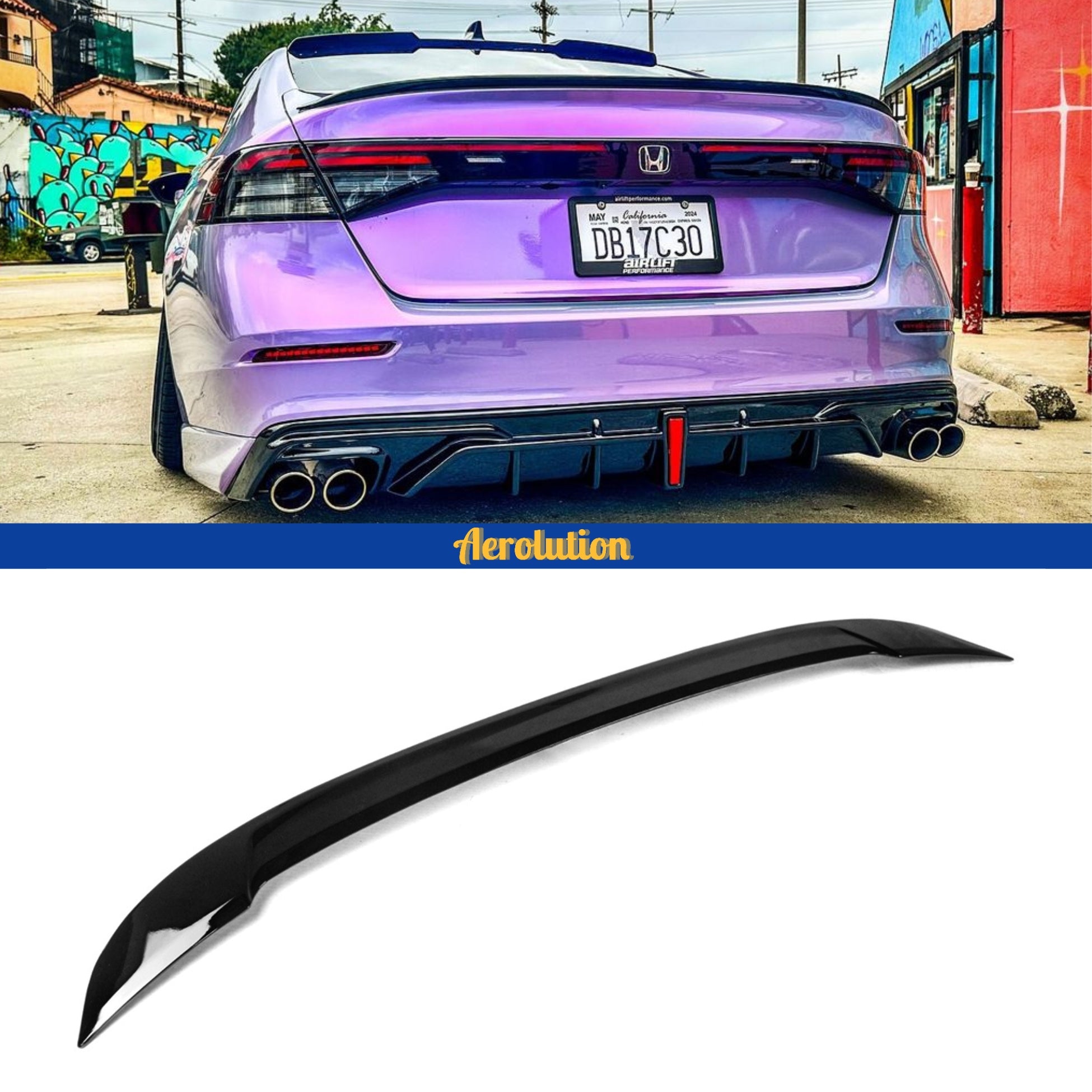 2023 2024 Honda Accord Trunk Spoiler OEM Style – Aerolution