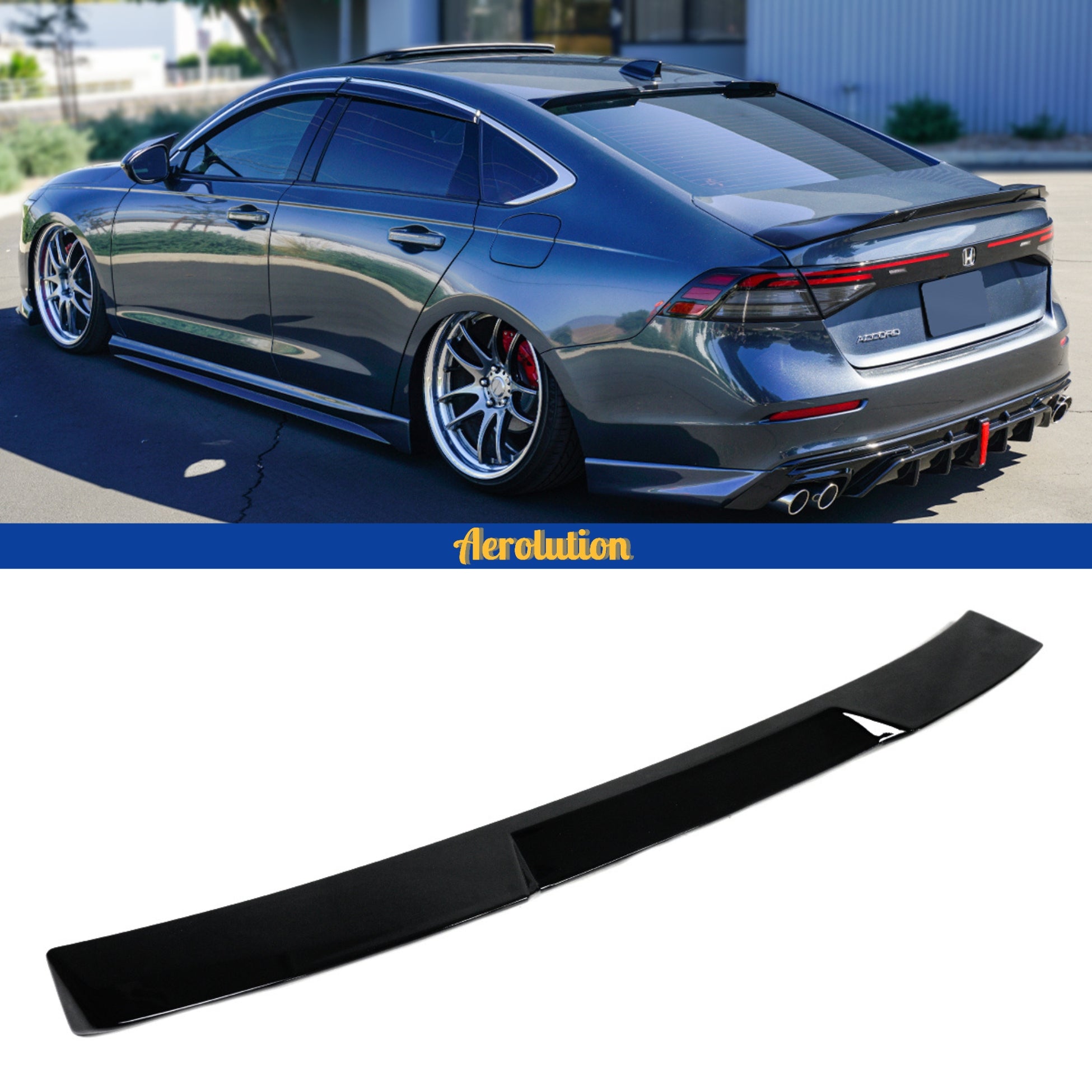JDM V1 Roof Spoiler for 2023 2024 Honda Accord - Aerolution