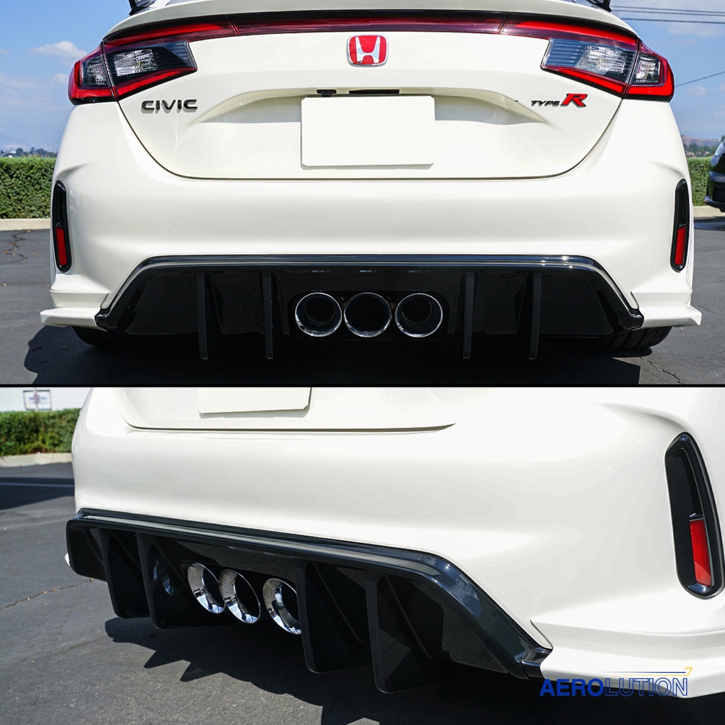 Aerolution Mugen Style Rear Bumper Diffuser [CIVIC FL5]