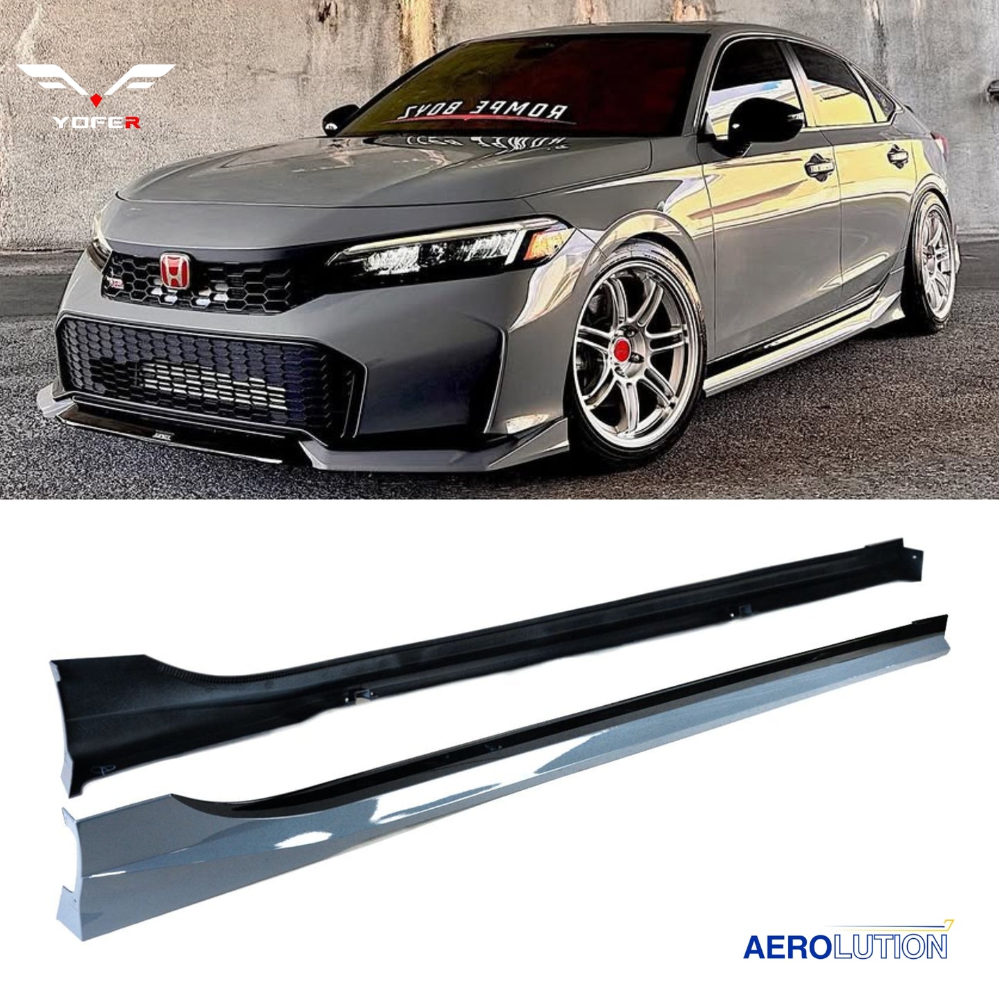 Yofer Design V2 Side Skirt [CIVIC 11TH]