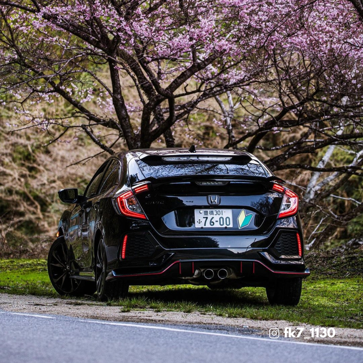DTO Black ABS Rear Trunk Spoiler For 2016+ Honda Civic 10th Gen 5D Hatchback