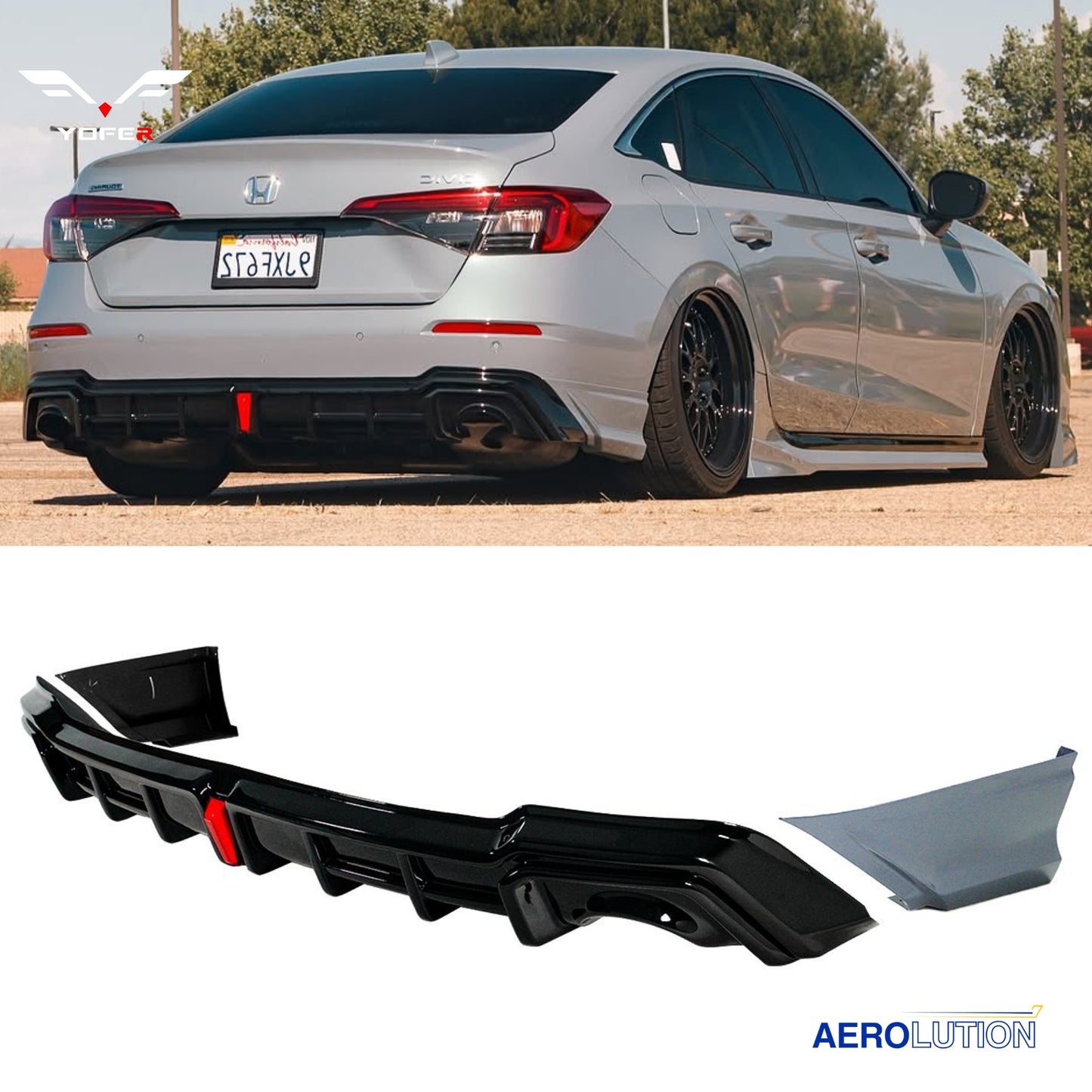 Yofer Design V2 LED Rear Diffuser [CIVIC 11TH]