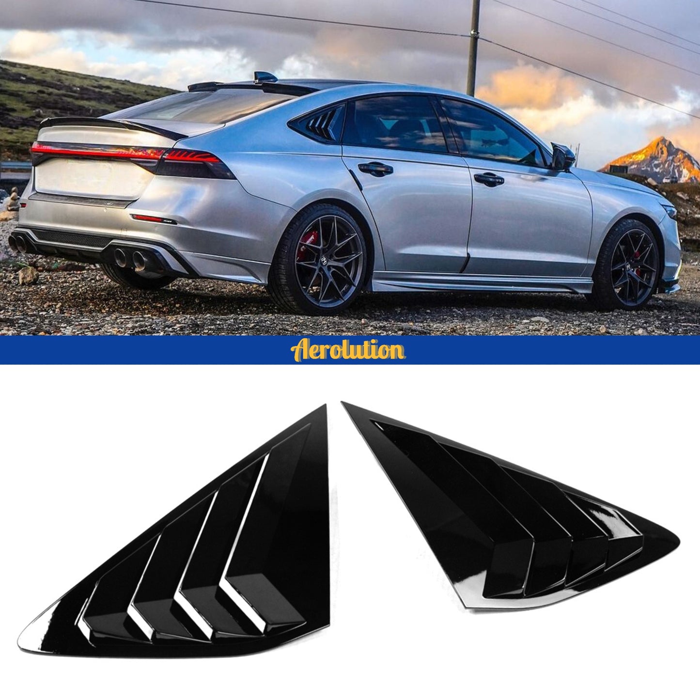 Rear Side Window Sport Louvers [ACCORD 11TH]