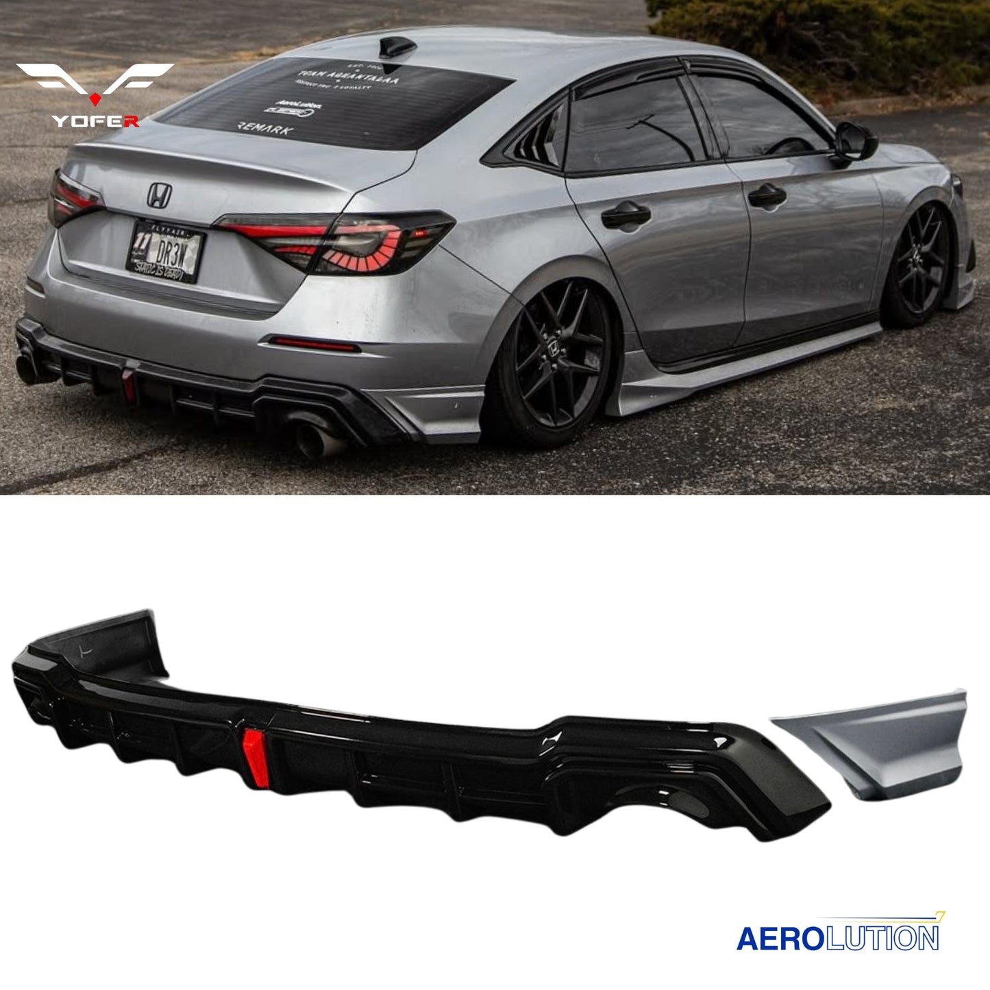 Yofer Design V2 LED Rear Diffuser [CIVIC 11TH]