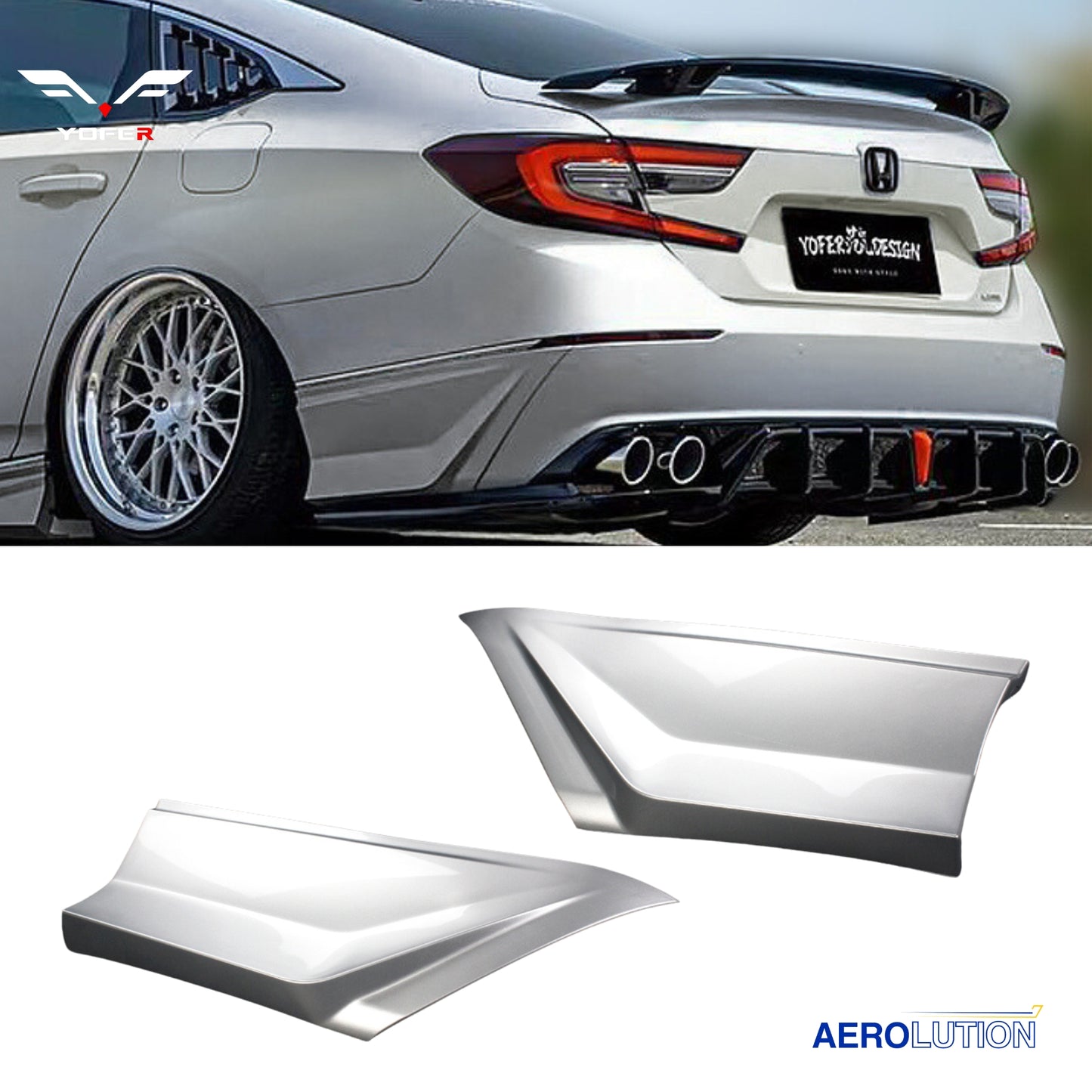 Yofer Design V2 Rear Corner Spats [Accord 2018-2022]