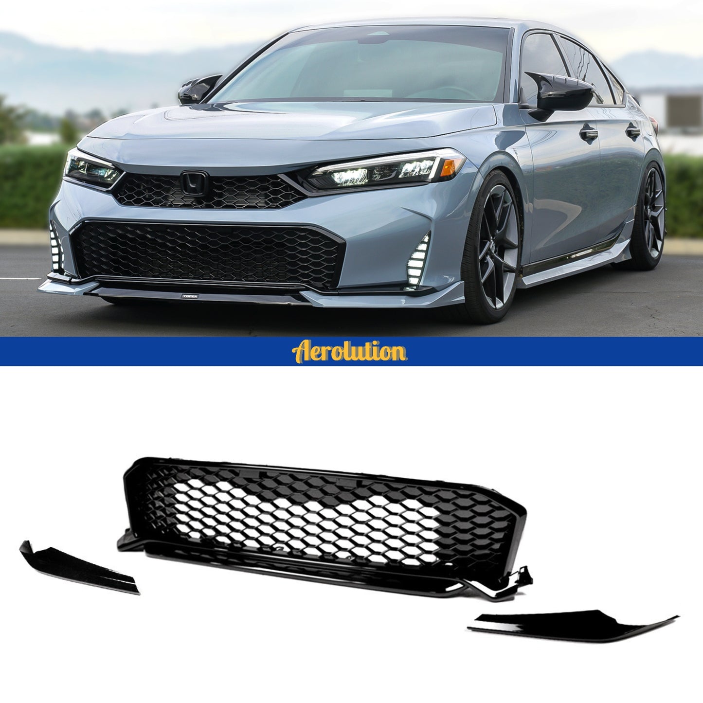 Type-R Style Lower Front Grill [CIVIC 2025+]