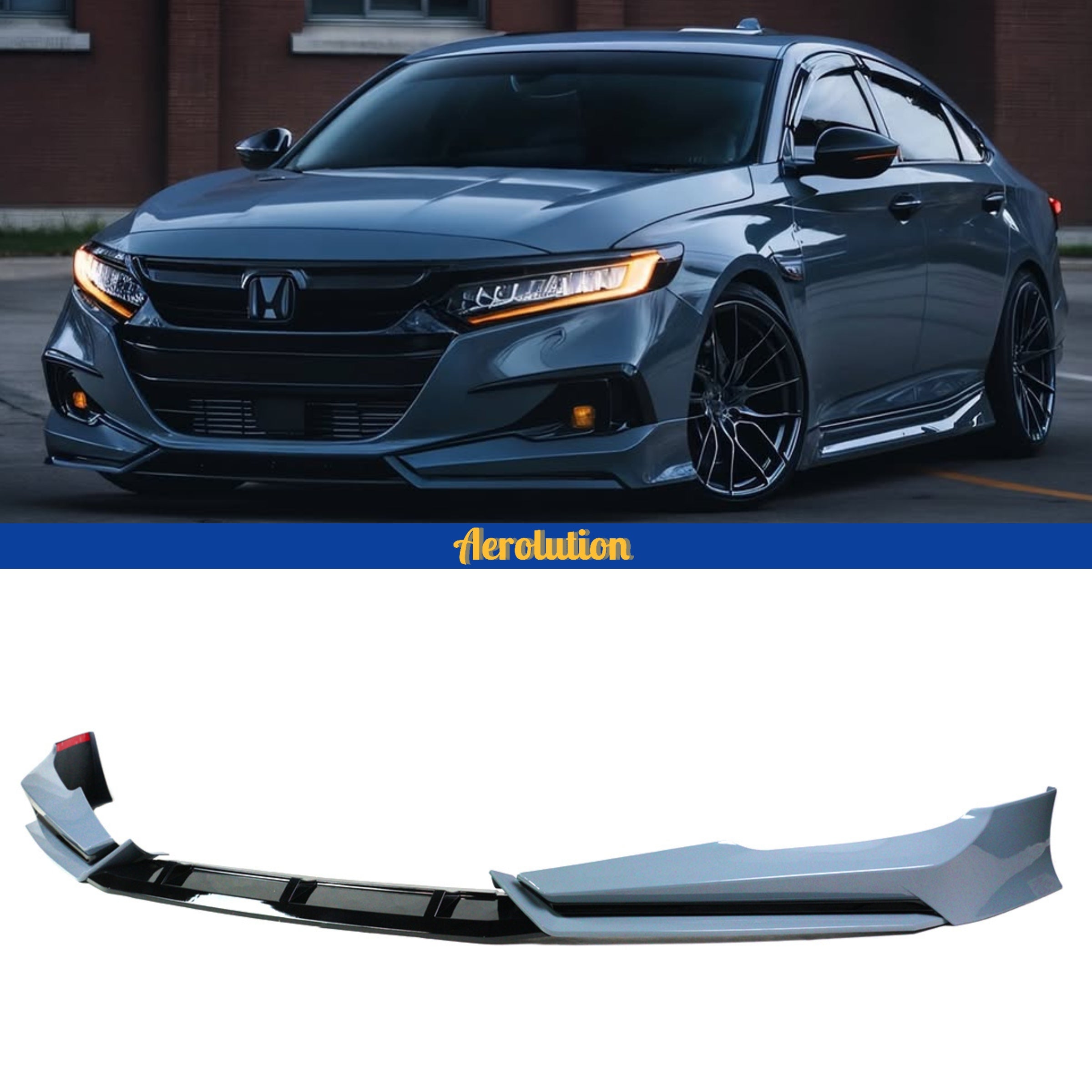 2021-2022 Honda Accord AKASAKA Design V2 Front Lip Kit