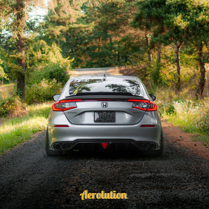 F1 Style Rear Diffuser with Corner Spats [CIVIC 11TH HATCHBACK]