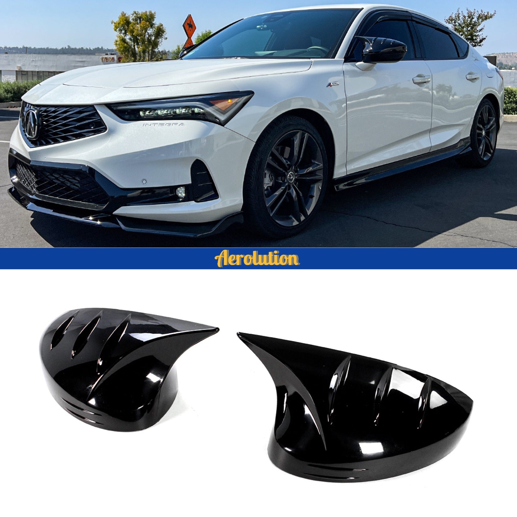 2023-2025 Acura Integra Mirror Caps Cover M Style Add-On – Aerolution ...