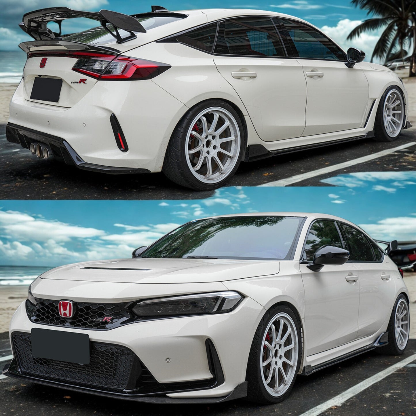 Aerolution Carbon Fiber Reverse Winglet Side Skirt [CIVIC FL5]