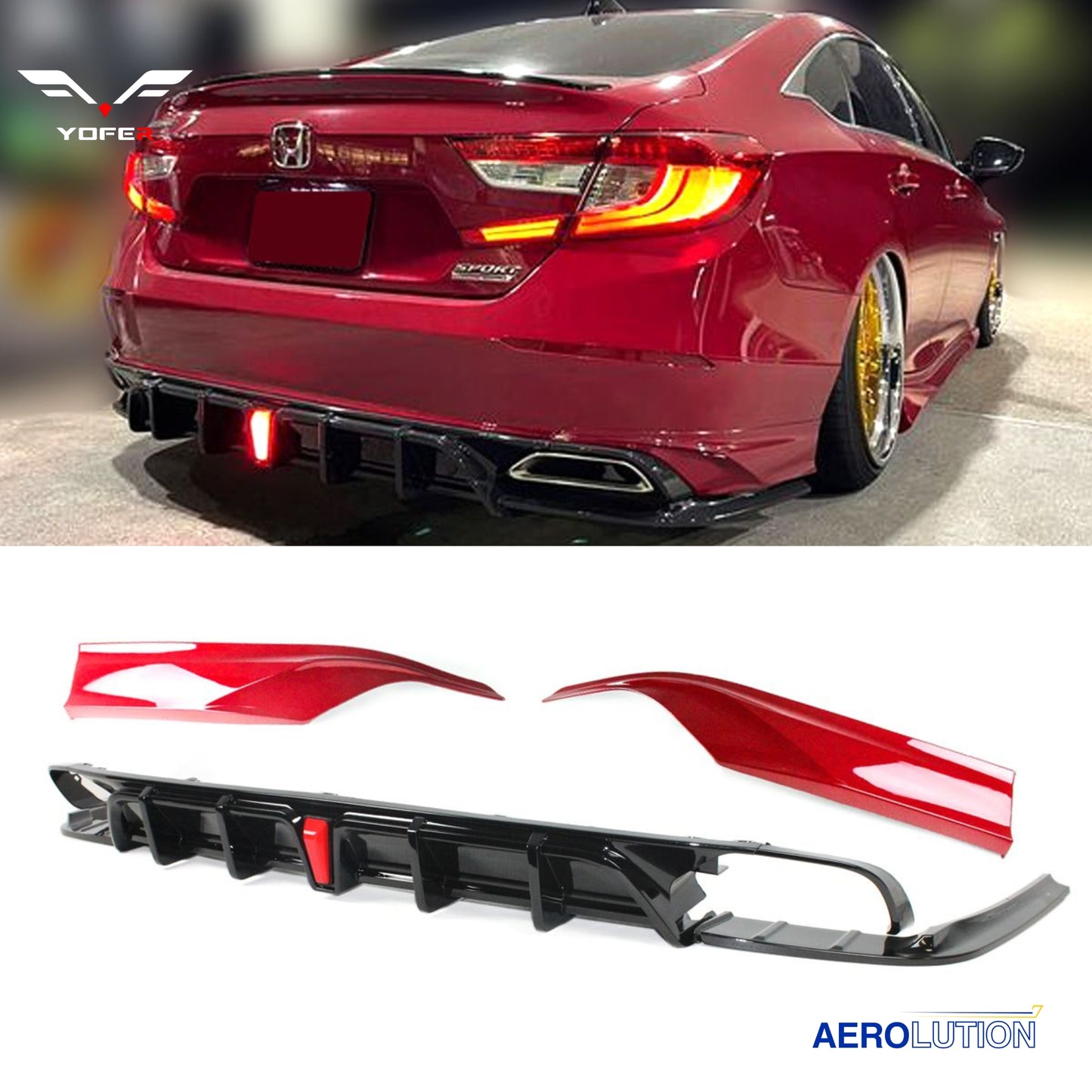 Yofer Design Rear Valence Diffuser [ACCORD 2018-2022]