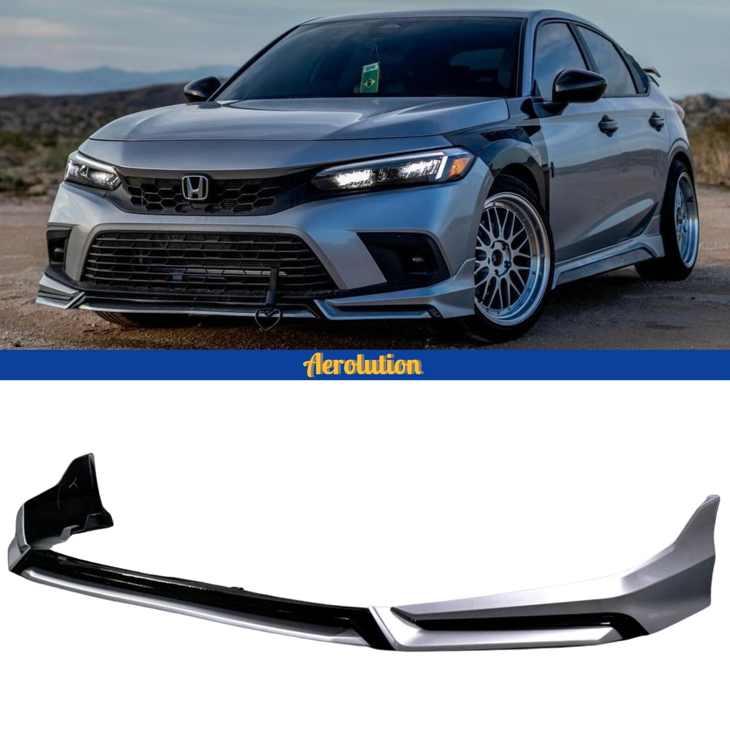 2022-2024 Honda Civic Yofer Front Lip V3 - Aerolution – Aerolution ...