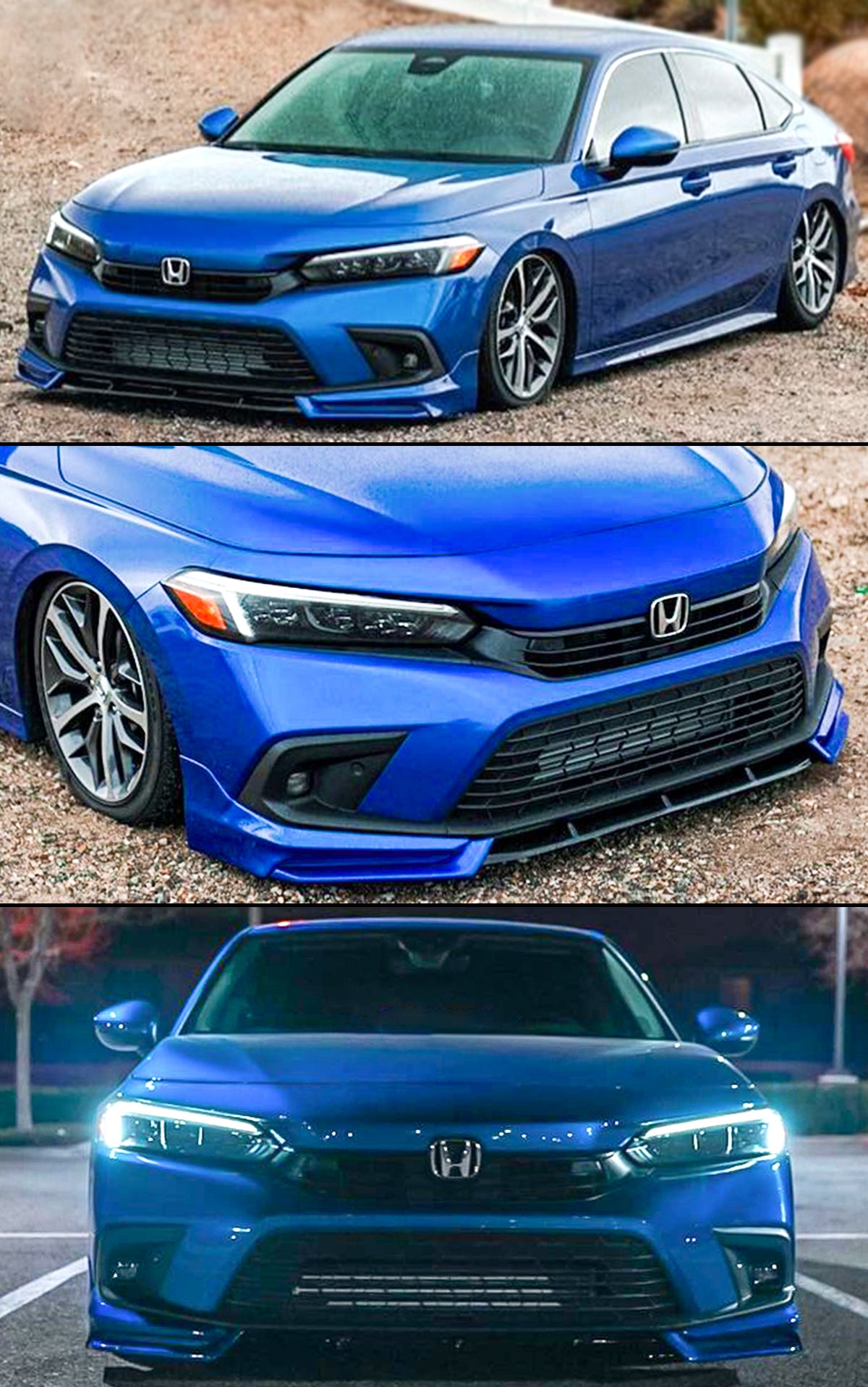 2022-2024 Honda Civic Yofer V1 Front Lip 3pc – Aerolution Motorsports