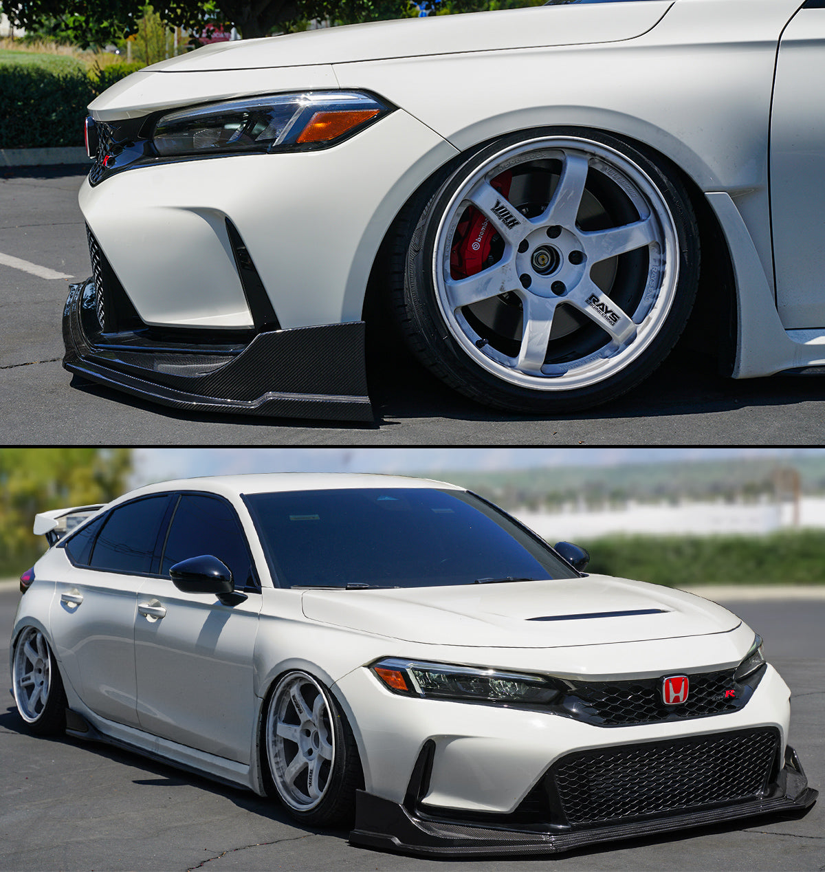 Aerolution M&M Style Carbon Fiber Front Lip [CIVIC FL5]