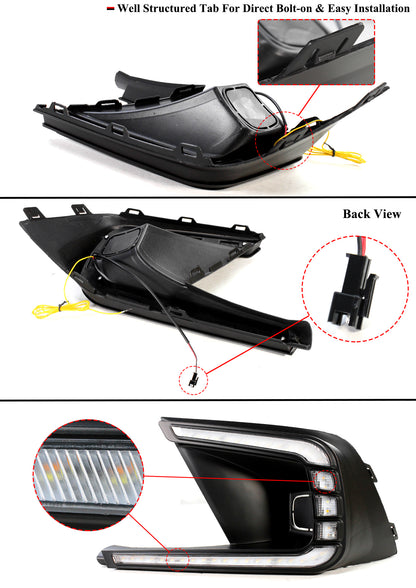 C-Shape Sequential Entire Front Fog Lights Kit [CIVIC 11TH]