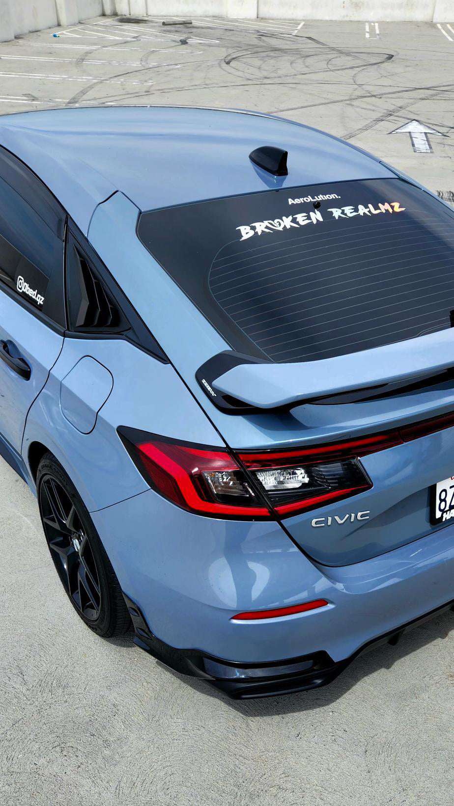 SWA 2022-2024 11th Gen Civic Hatchback Gloss Black TypeR Style