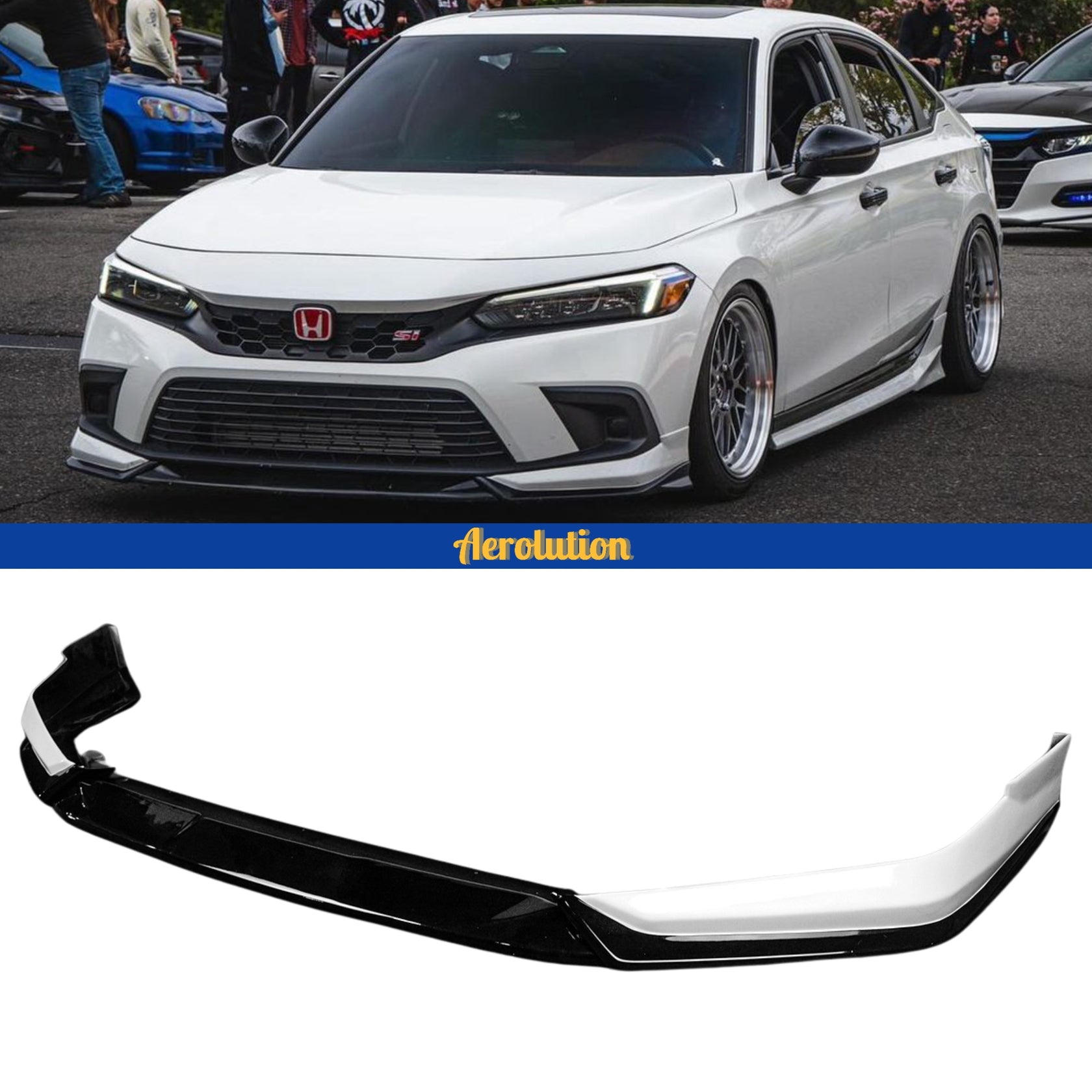 2022 2023 2024 Honda Civic Front Lip by GF Bodykit V1 (SEDAN/ HATCHBACK ...