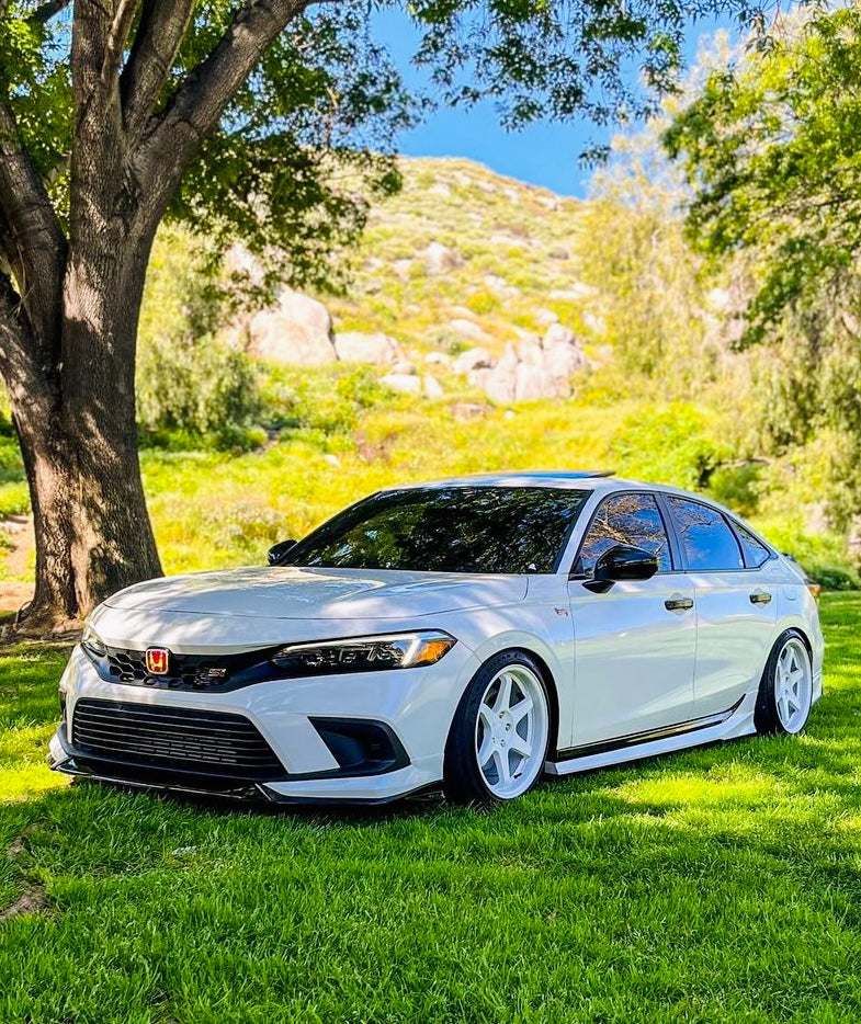 GF Bodykit Design Front Bumper Lip Kit For Honda Civic 11th Gen (2022-2024) – Lunar Silver Metallic & Black 3-Piece