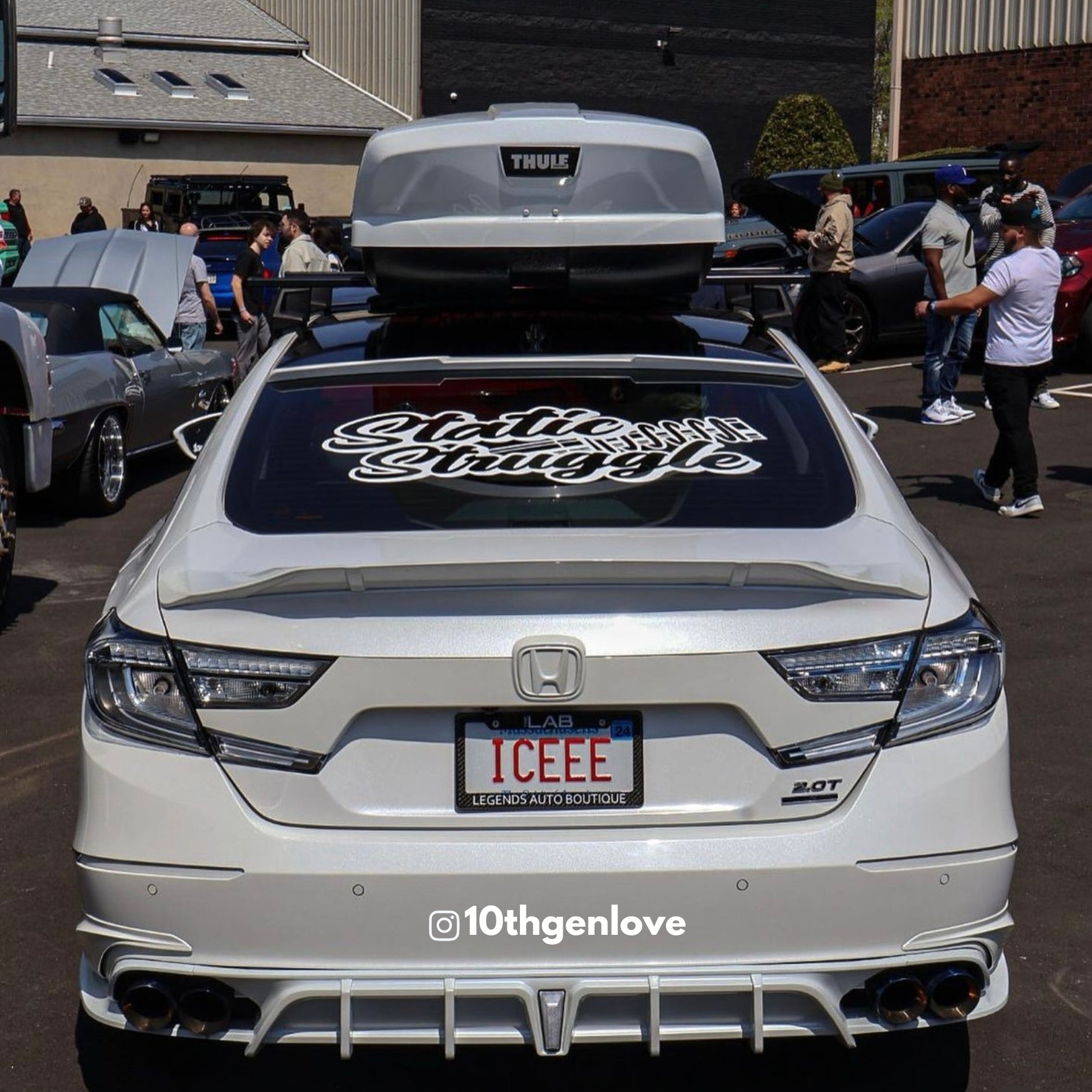 2Pcs Roof Top Spoiler & Rear Spoiler Compatible With Djibouti