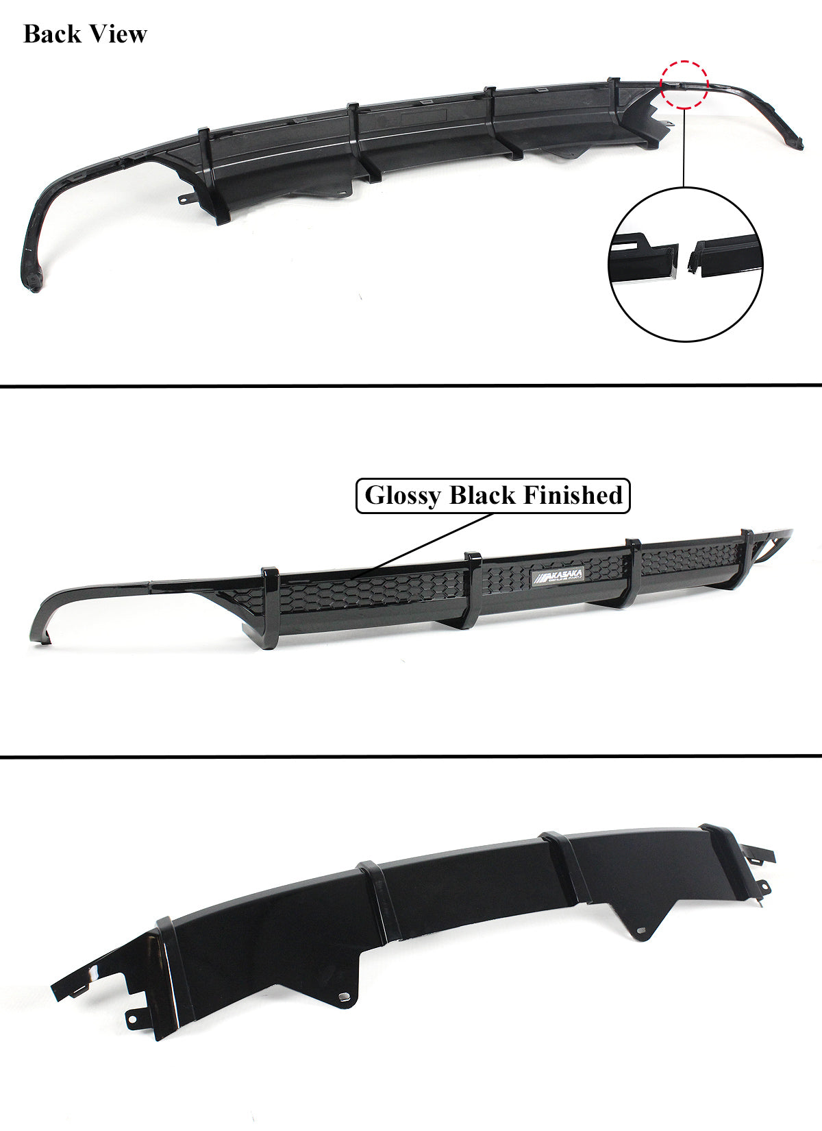 2018-2022 10th Gen Honda Accord AKASAKA Rear Valence Diffuser
