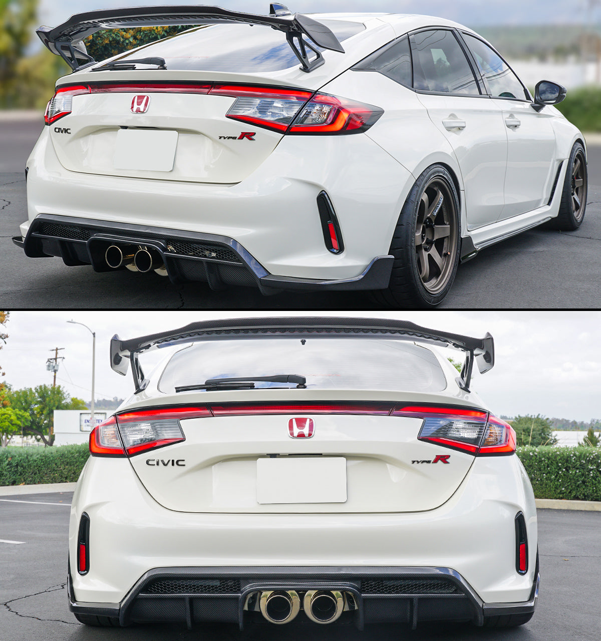 Fl5 Type R Rear 2023-2025 Honda Civic Type-R FL5 Carbon Fiber V2 Rear Diffuser ...