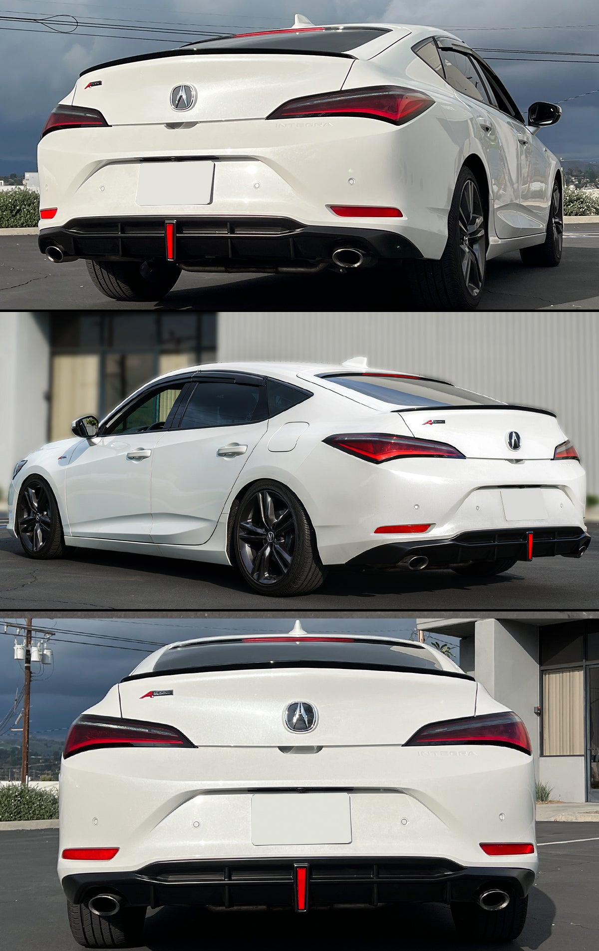 2023-2025 Acura Integra GF BodyKit V1 LED Rear Diffuser DE4 ...