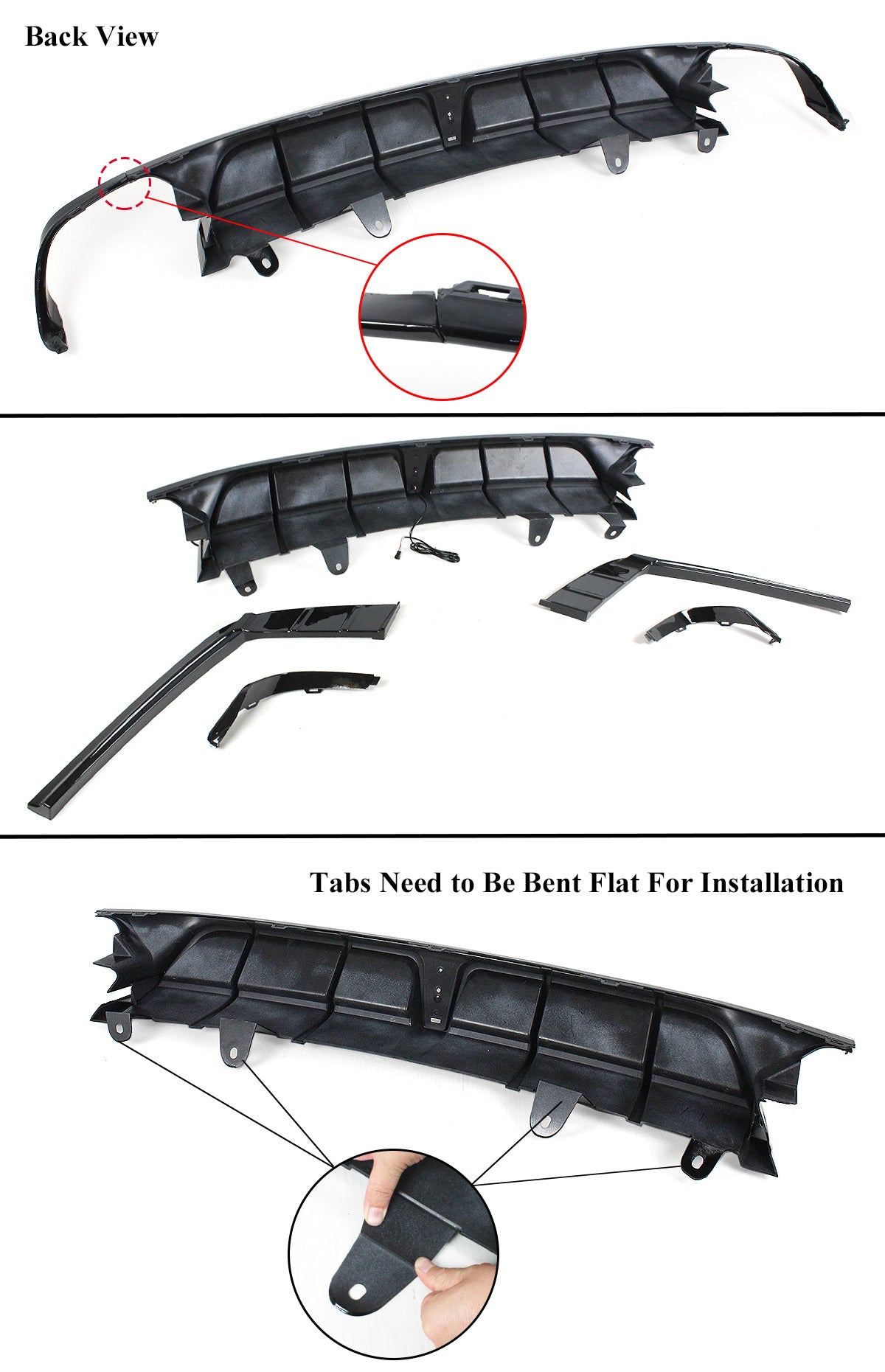Yofer Rear Bumper Honda Accord 2018-2022 10th gen Honda Accord Rear Diffuser Yofer V3 – Aerolution