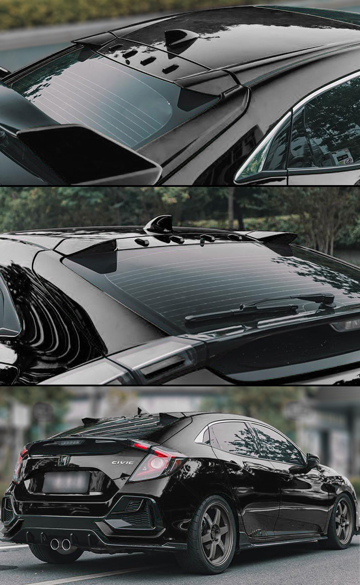 AeroLution TR Style Vortex Roof Spoiler [CIVIC 2016-2021]