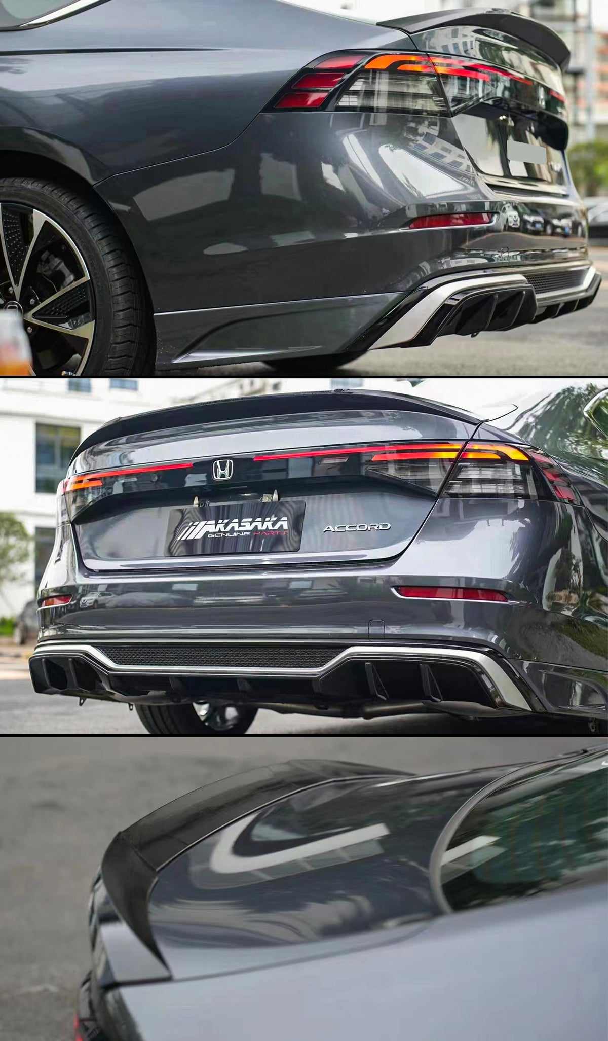 あゝ、荒野 スペシャルエディション AKASAKA V1 Trunk Spoiler for 2023 2024 11th gen Honda Accord