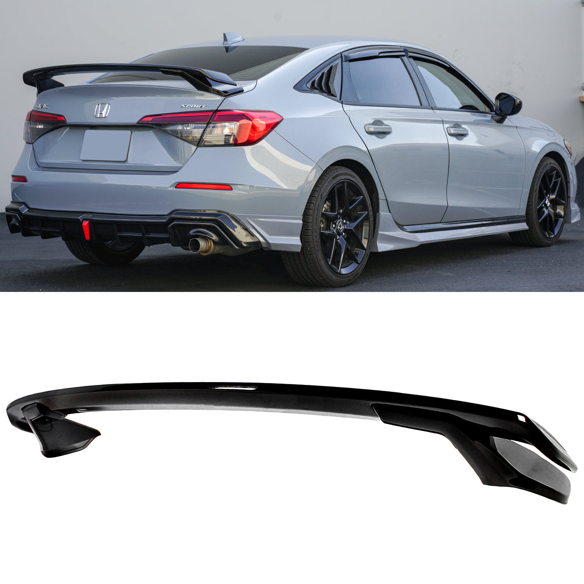 2022-24 Honda Civic HPD Style Wing (Sport, Sport Touring) – Aerolution ...