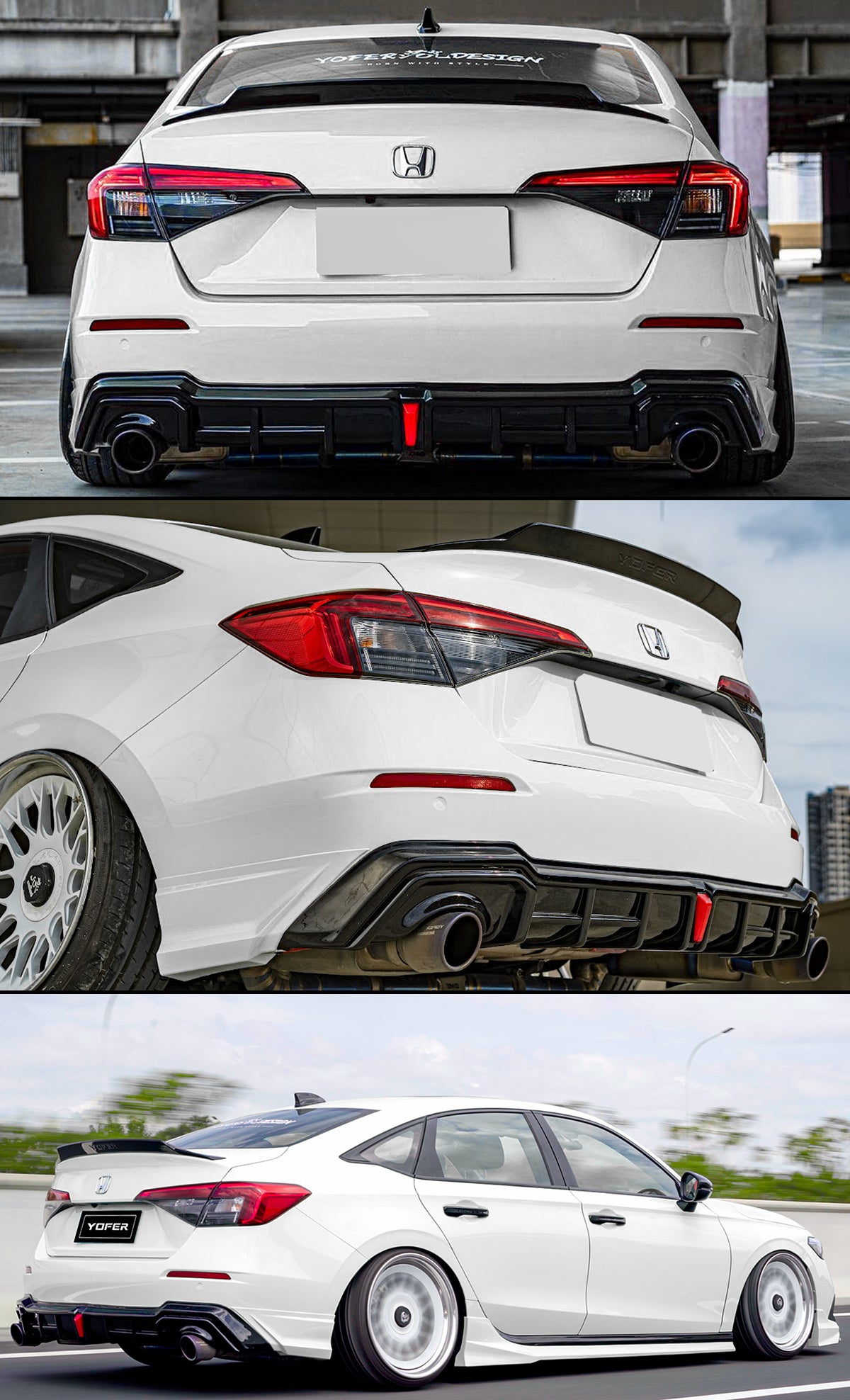 2022-24 Honda Civic Yofer Trunk Spoiler V3 Sedan – Aerolution Motorsports