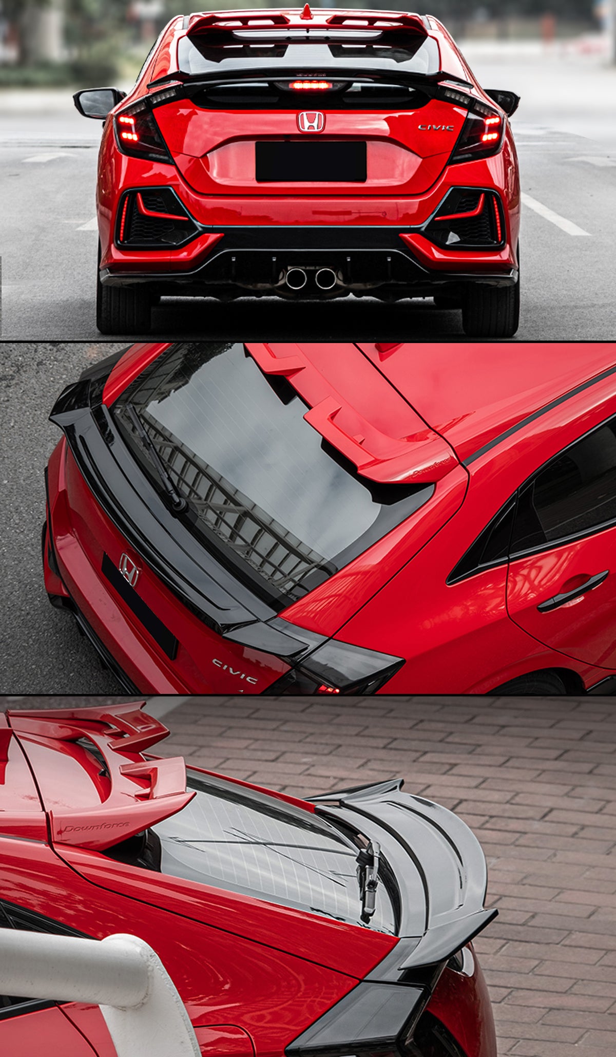 2016-2021 Honda Civic Yofer Design Sport Trunk Spoiler – Aerolution ...