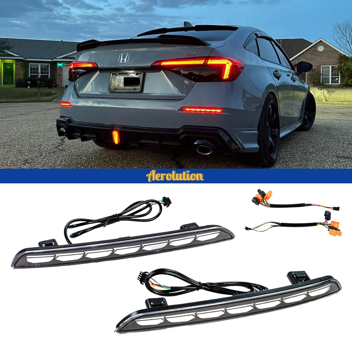 Sequential Rear Bumper Reflector Lights [CIVIC 11TH]