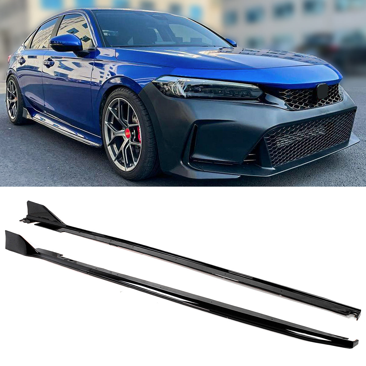 11th gen Honda Civic Type-R Style Side Skirts 2022 2023 2024 ...