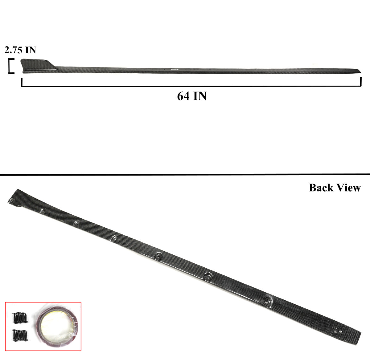 Aerolution Carbon Fiber Reverse Winglet Side Skirt [CIVIC FL5]