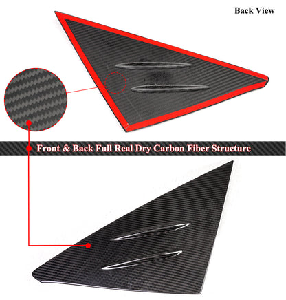 Aerolution Carbon Fiber Rear Side Window Louver [CIVIC 11TH HATCHBACK]