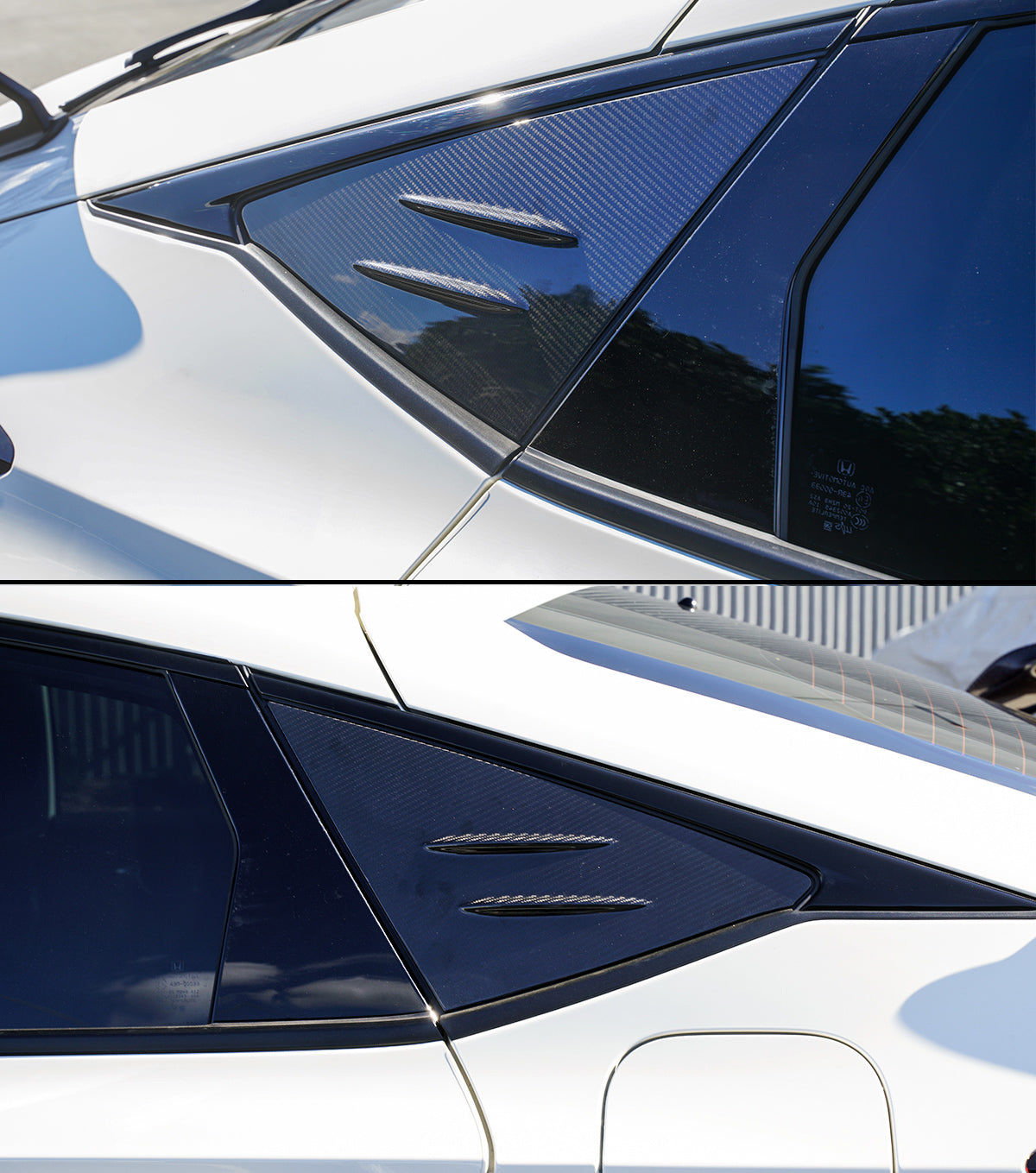 2022-2026 Honda Civic Carbon Fiber Rear Side Window Louver FL5 FL2