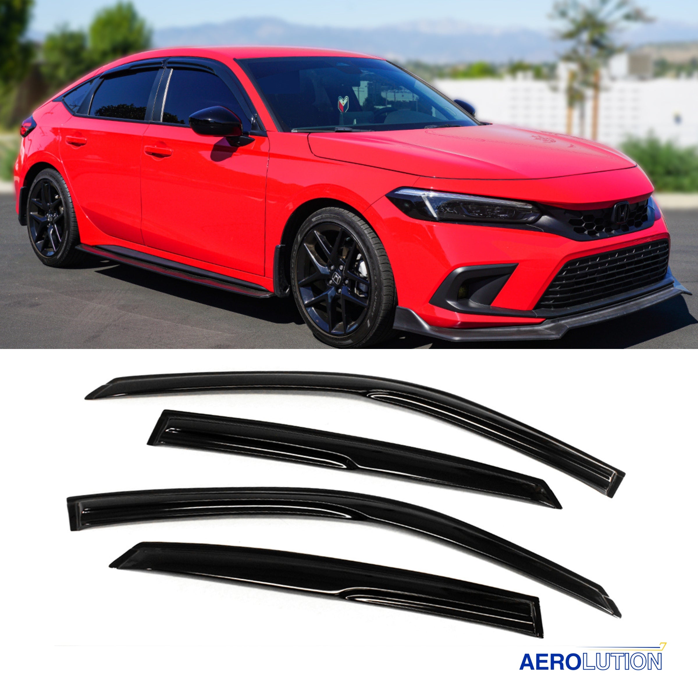 Mugen Window Visor - 22+ Honda Civic / Type R FL5 / 23+ Acura Integra main image 0