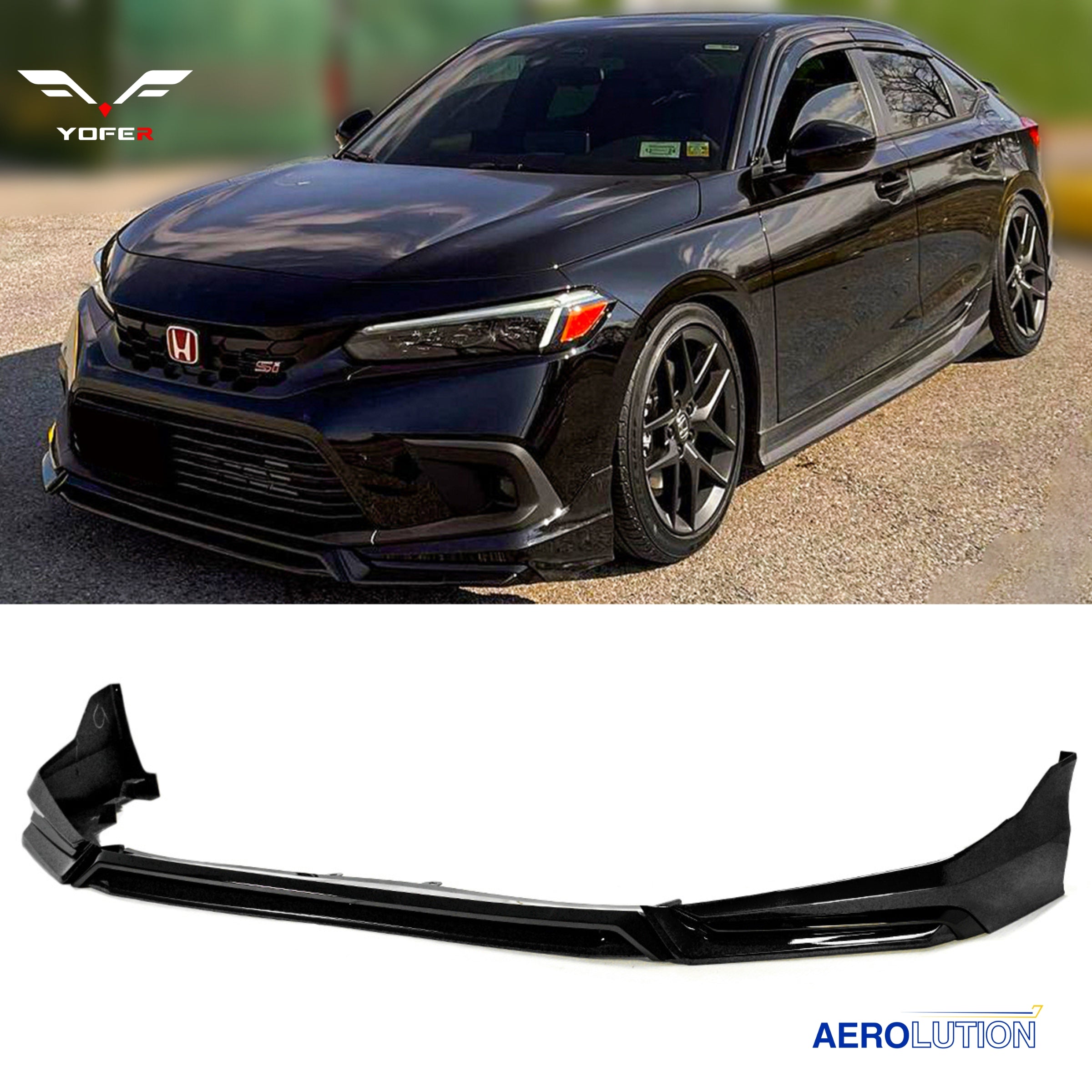 2022-2024 Honda Civic Yofer Front Lip V3 - Aerolution – Aerolution