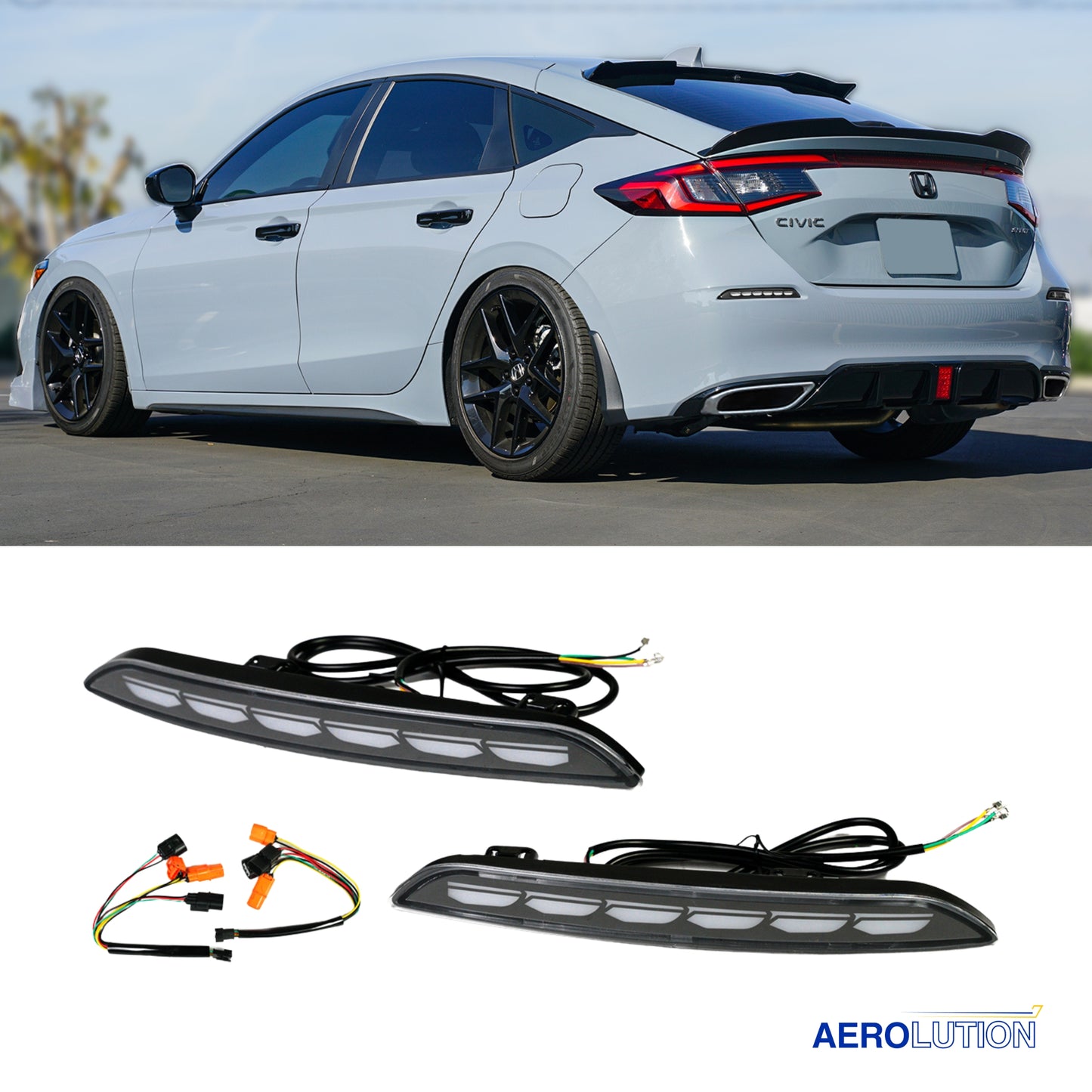 Rear Bumper Reflector Lights [CIVIC 11TH HATCHBACK]